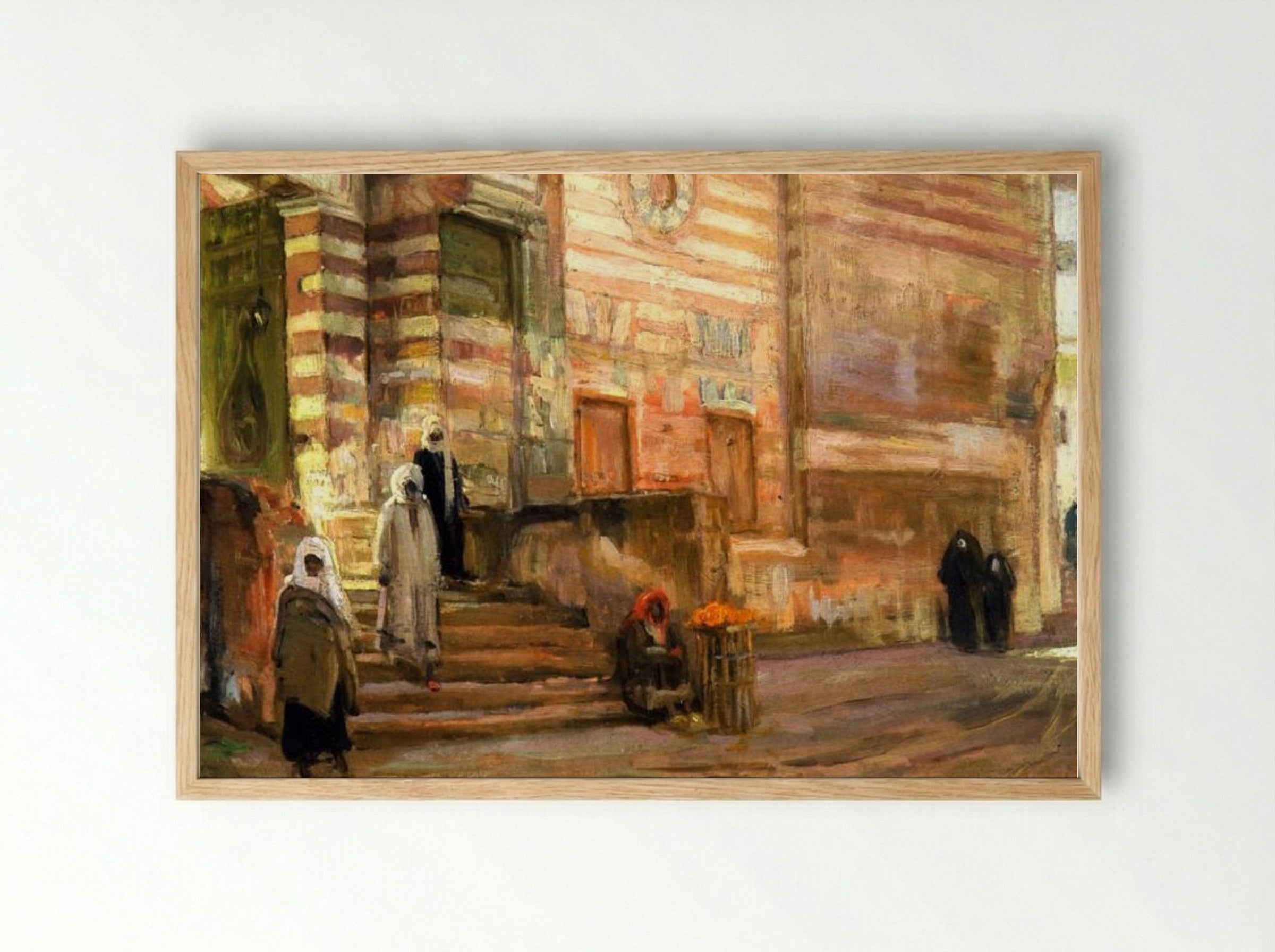 A Mosque in Cairo - Henry Ossawa Tanner - Framed Print Wood