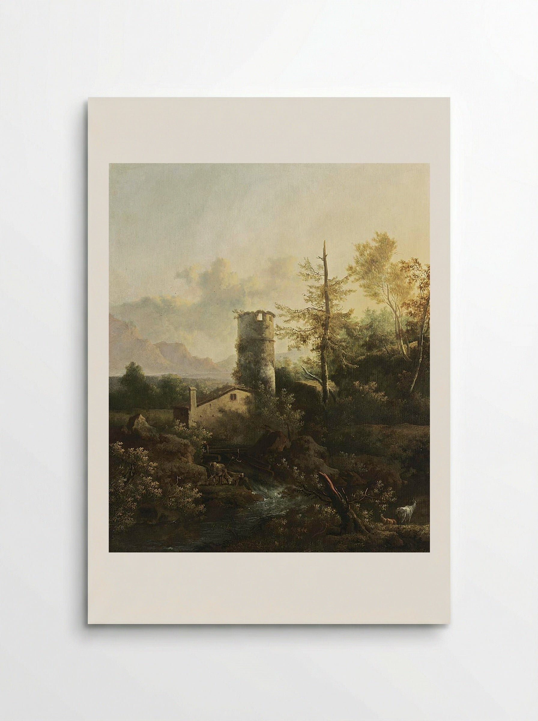 A Mountainous Landscape - Frederik de Moucheron - Poster
