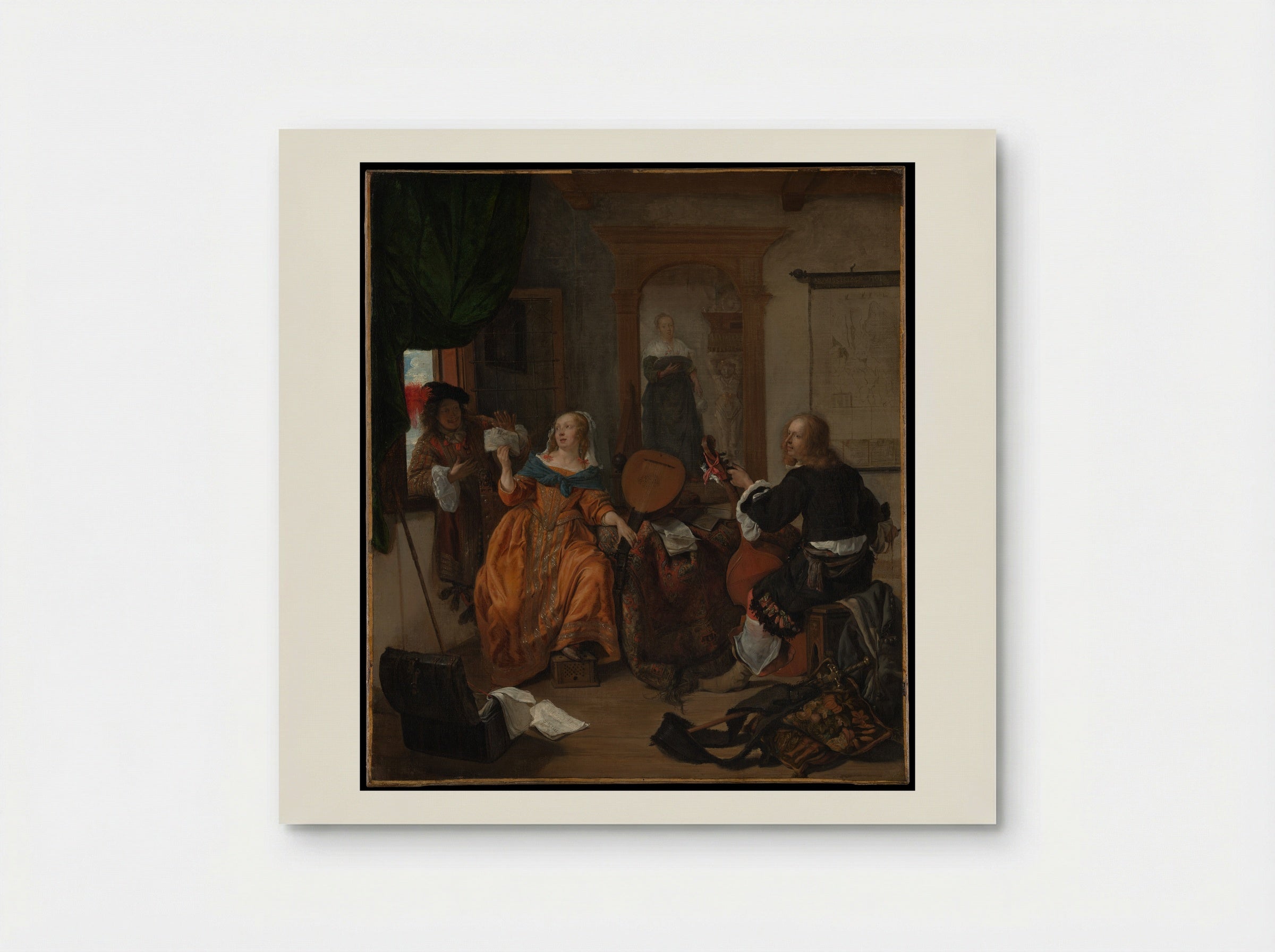 A Musical Party - Gabriël Metsu - Poster