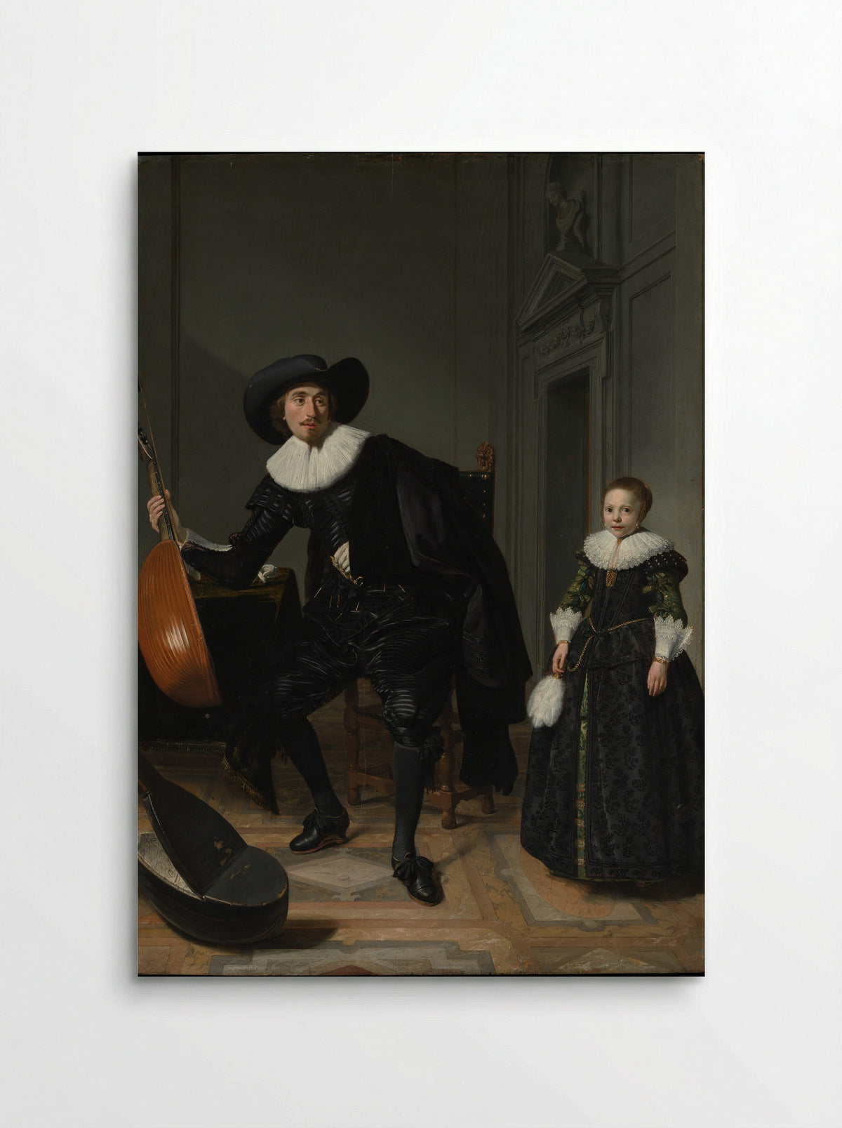 A Musician and His Daughter - Thomas de Keyser - Poster