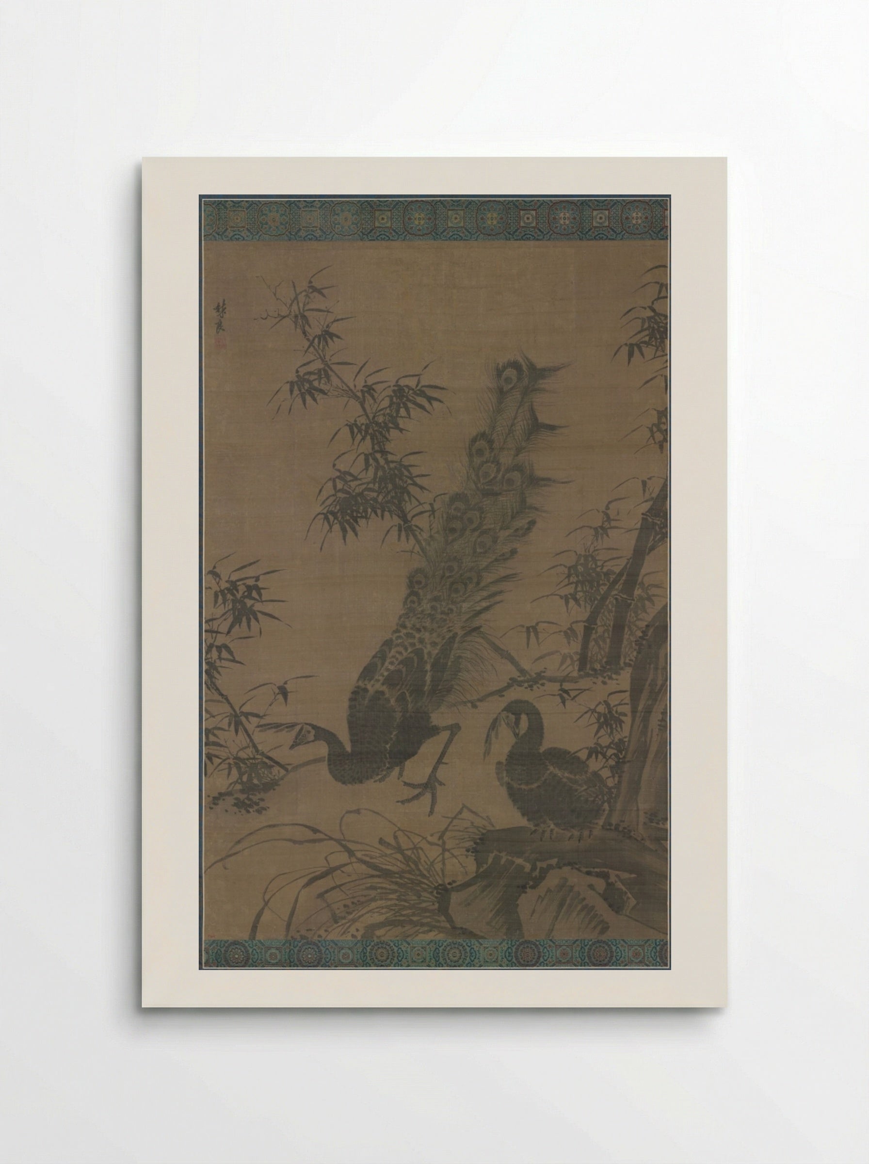 A Pair of Peafowl - Lin Liang - Poster