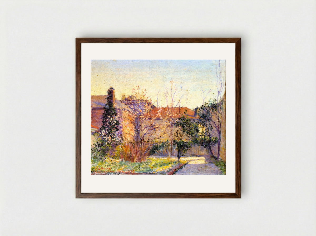 A Peach Tree - Lilla Cabot Perry - Framed Print Dark Wood
