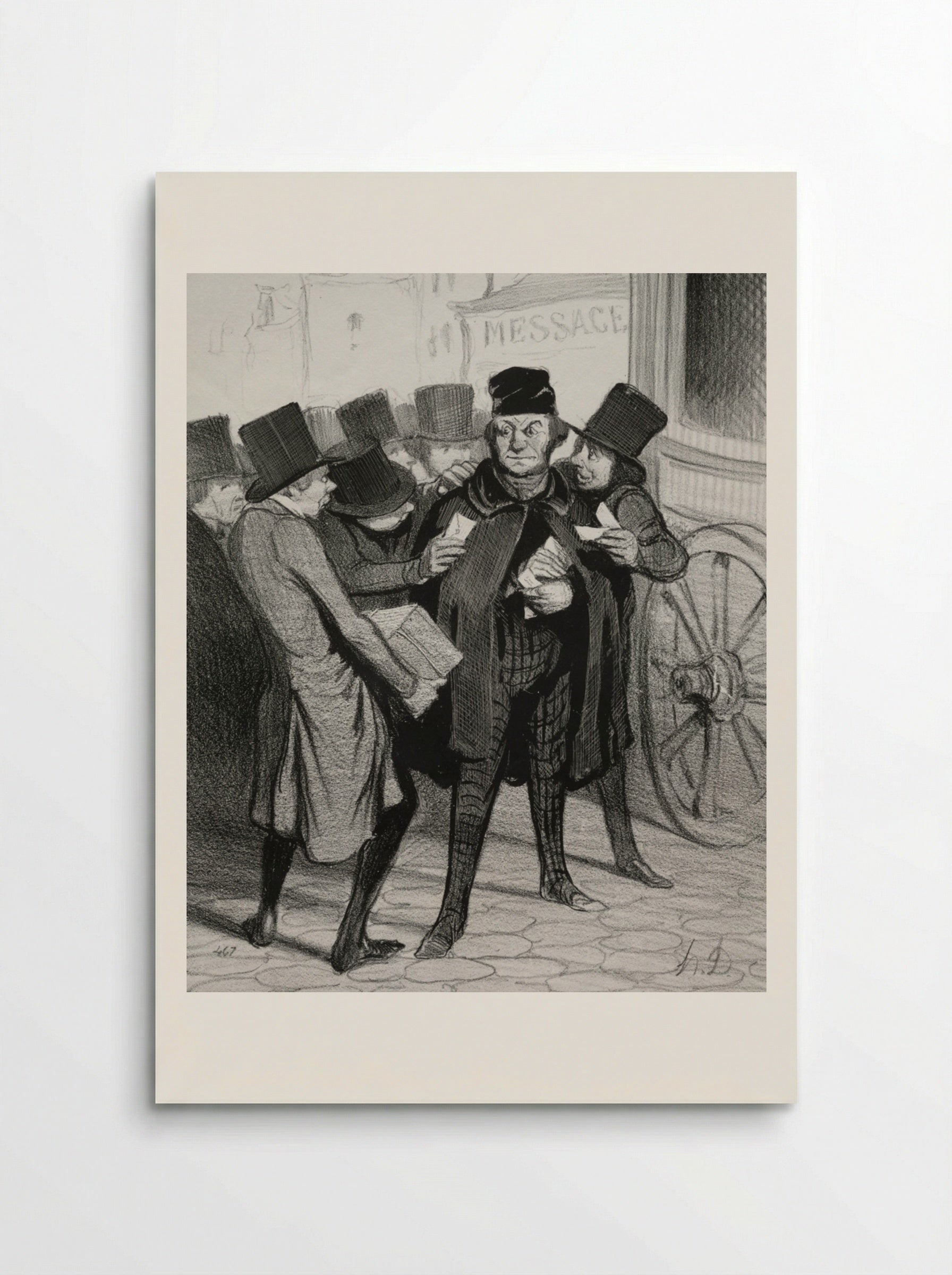 A Pleasure Trip to Paris - Honoré Daumier - Poster