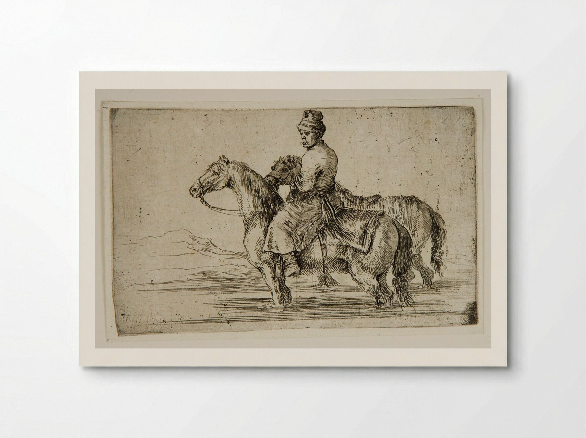 A Polish Stable Groom on Horseback - Stefano Della Bella - Poster