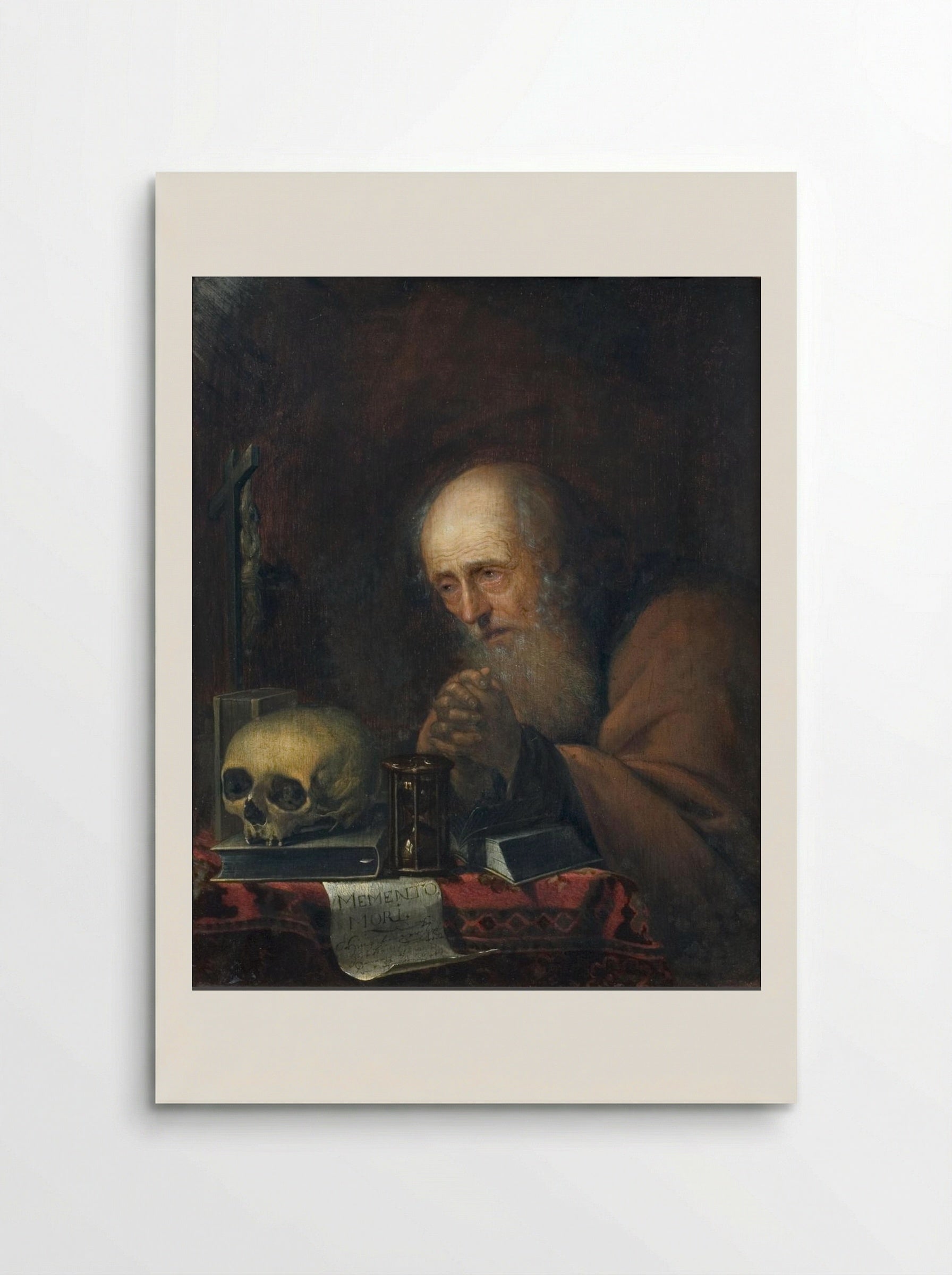 A Praying Hermit in a Ruin - Jan Adriaensz. van Staveren - Poster