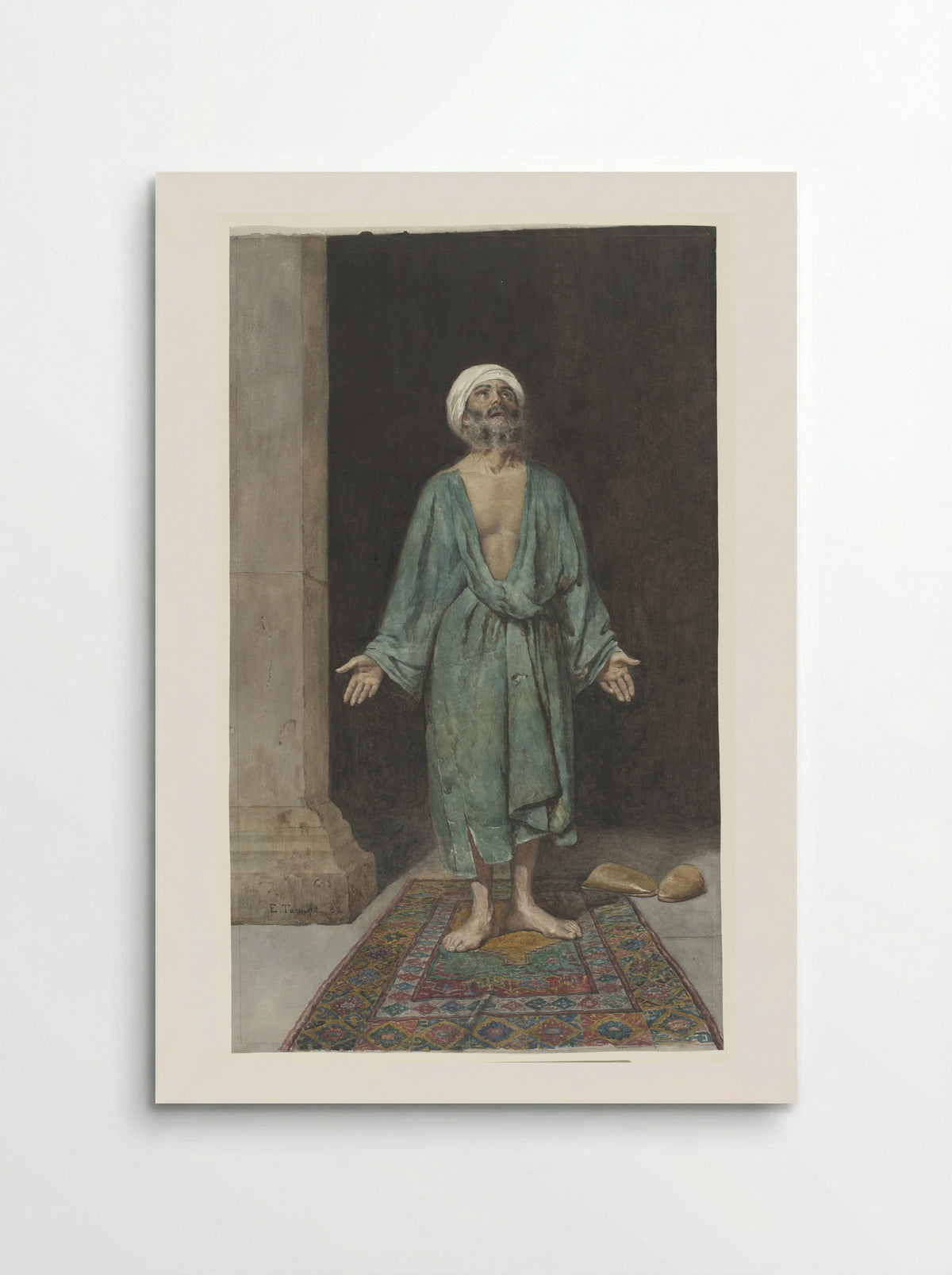 A Praying Muslim - Enrico Tarenghi - Poster