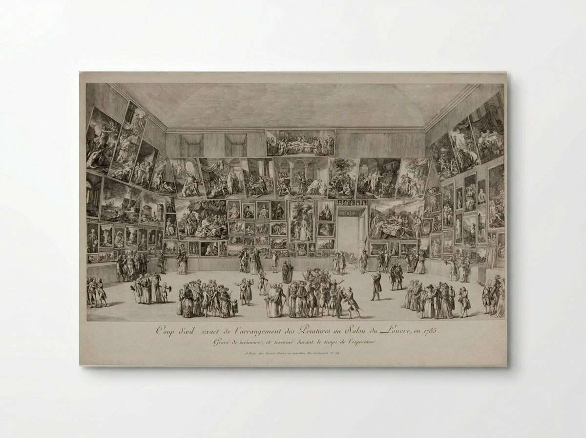 A Precise View of the Arrangement of Paintings at the Salon du Louvre in 1785 - Pietro Antonio Martini - Poster
