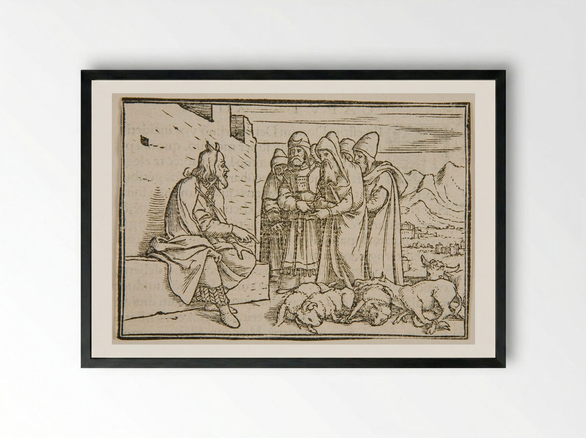 A Prophet Promised - Hans Holbein the Younger - Framed Print Black
