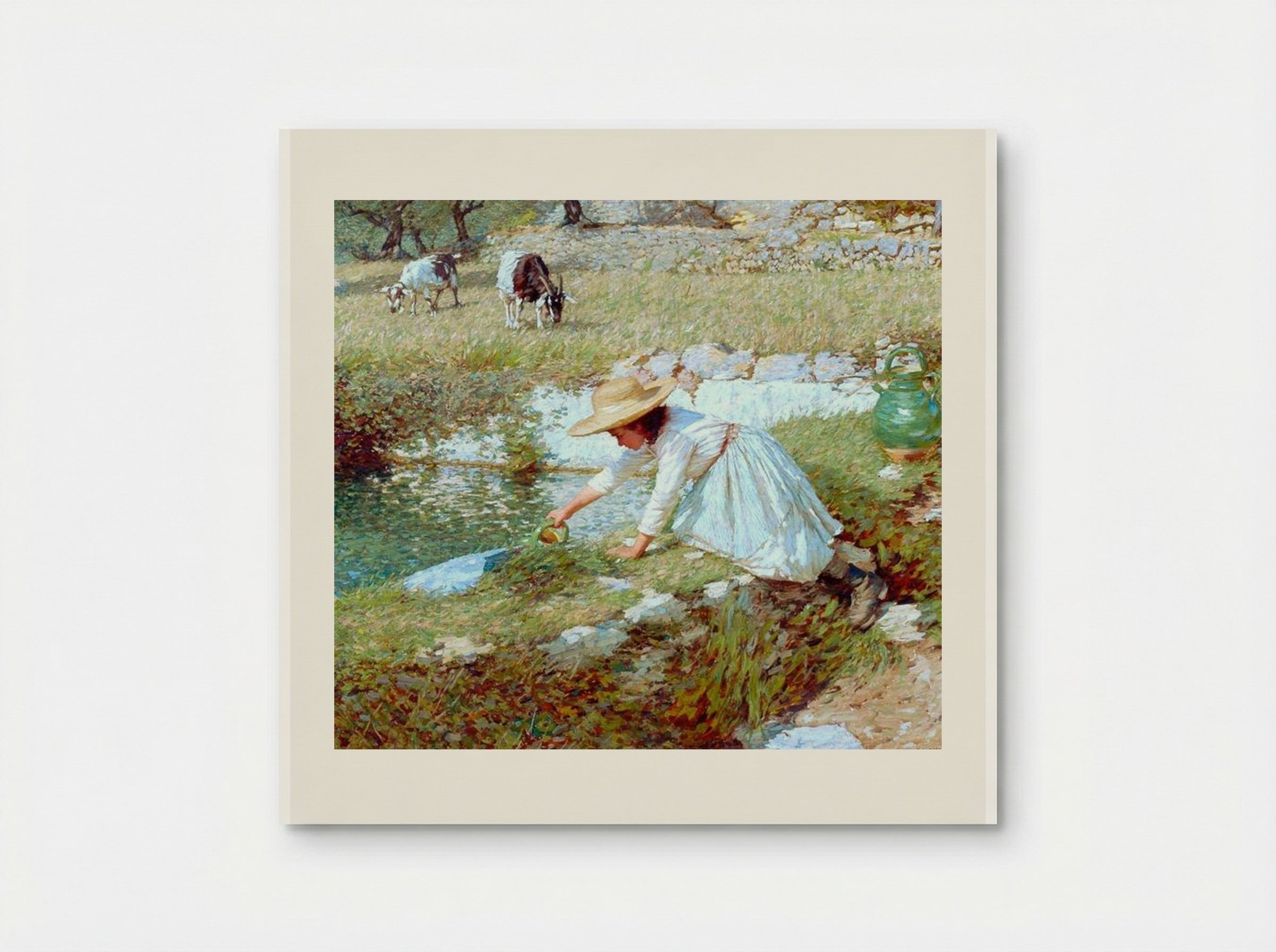 A Provençal Stream - Henry Herbert La Thangue - Poster