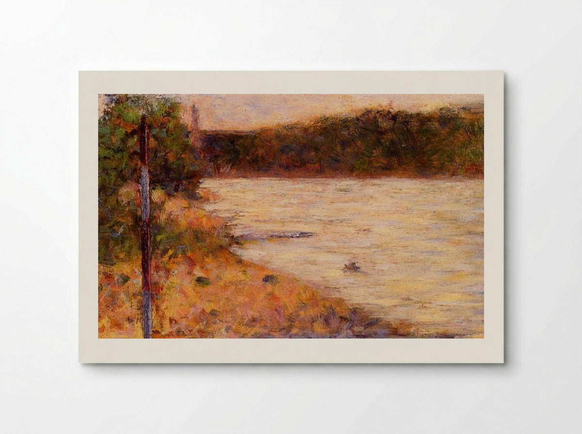 A River Bank (The Seine at Asnières) - Georges Seurat - Poster