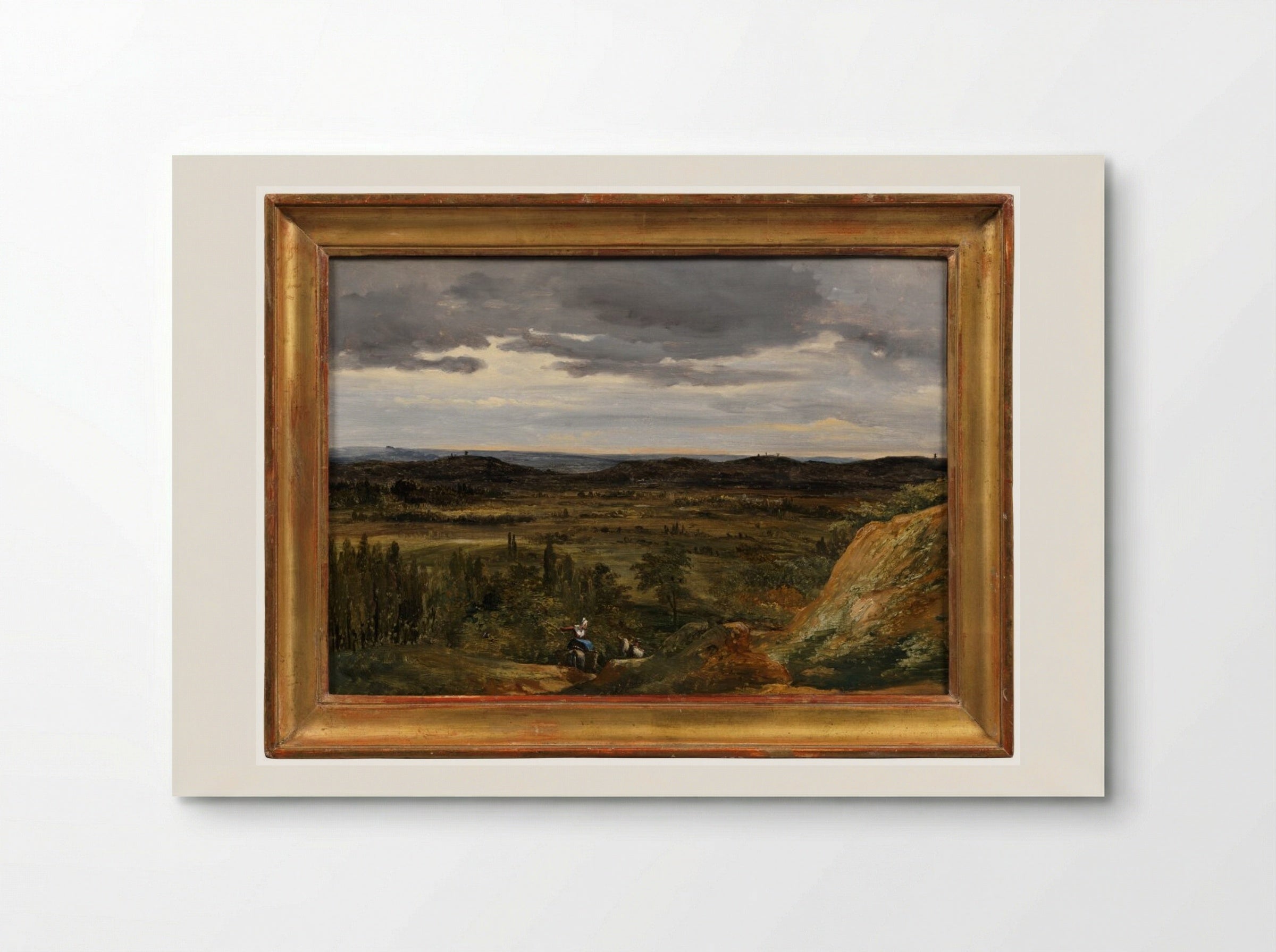 A River Landscape - Théodore Rousseau - Poster