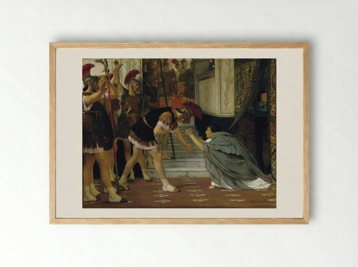 A Roman Emperor - Sir Lawrence Alma-Tadema - Framed Print Wood