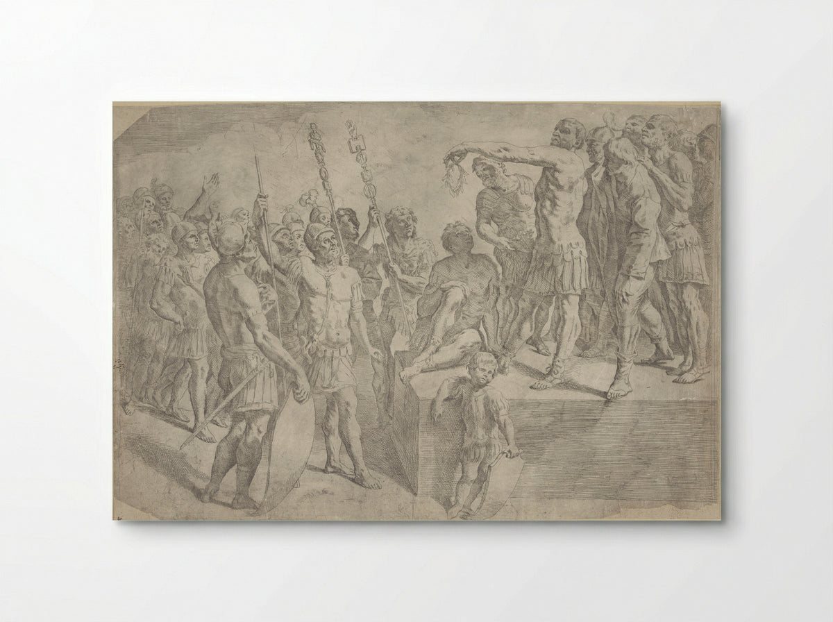 A Roman General Addressing His Soldiers - Giovanni Lanfranco - Poster