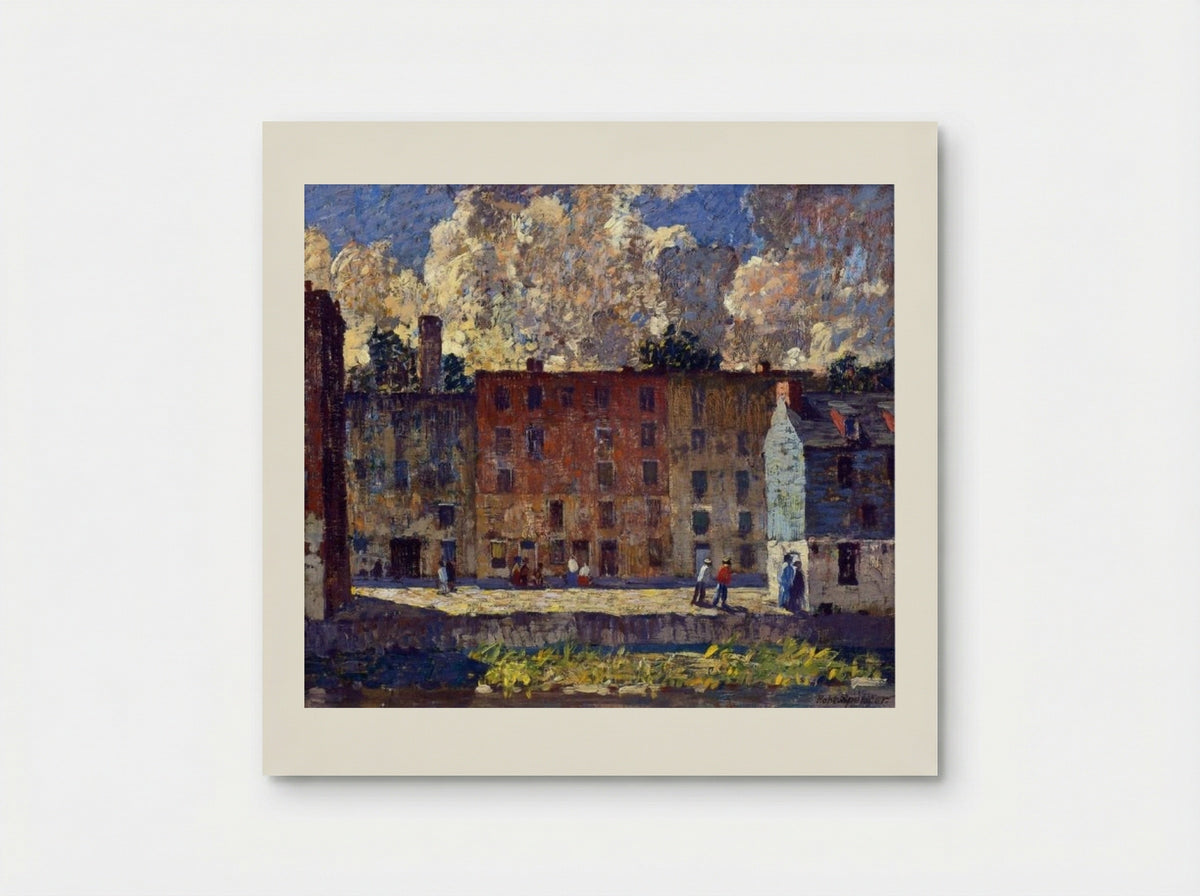 A Row of Tenements - Robert Spencer - Poster
