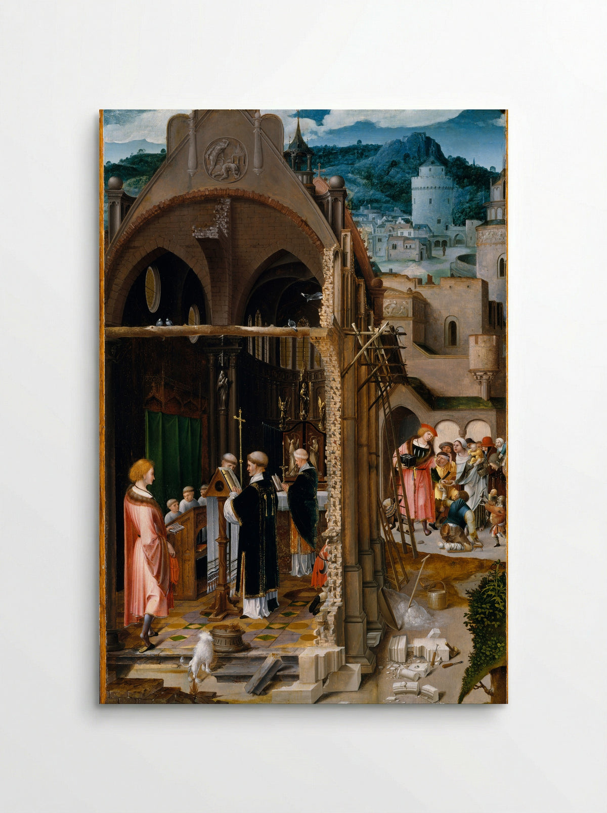 A Sermon on Charity - Netherlandish (Antwerp Mannerist) Painter - Poster