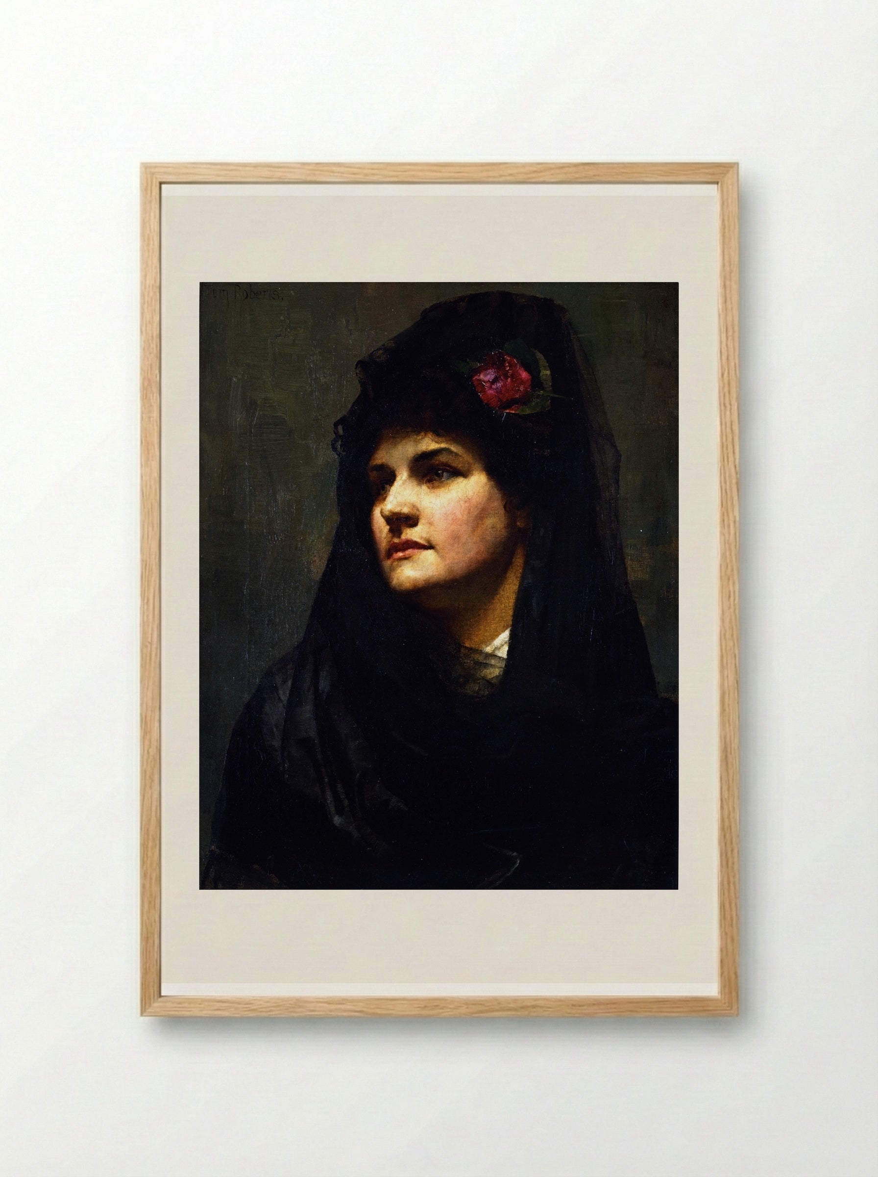 A Spanish Beauty - Tom Roberts - Framed Print Wood