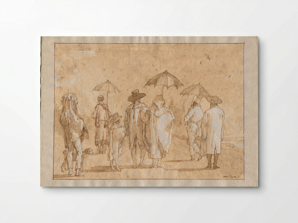 A Spring Shower - Giovanni Domenico Tiepolo - Poster