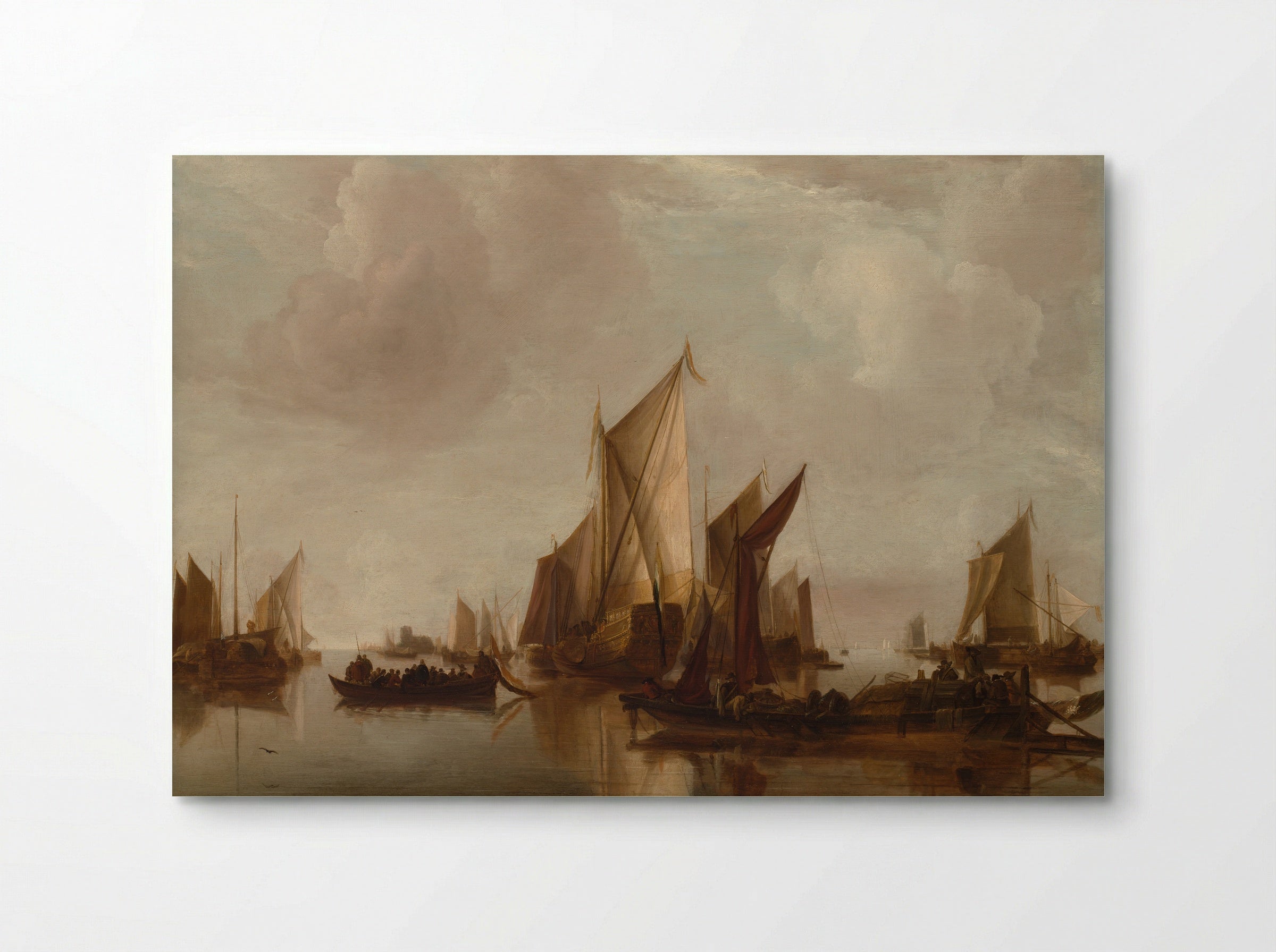 A State Yacht and Other Craft in Calm Water - Jan van de Cappelle - Poster