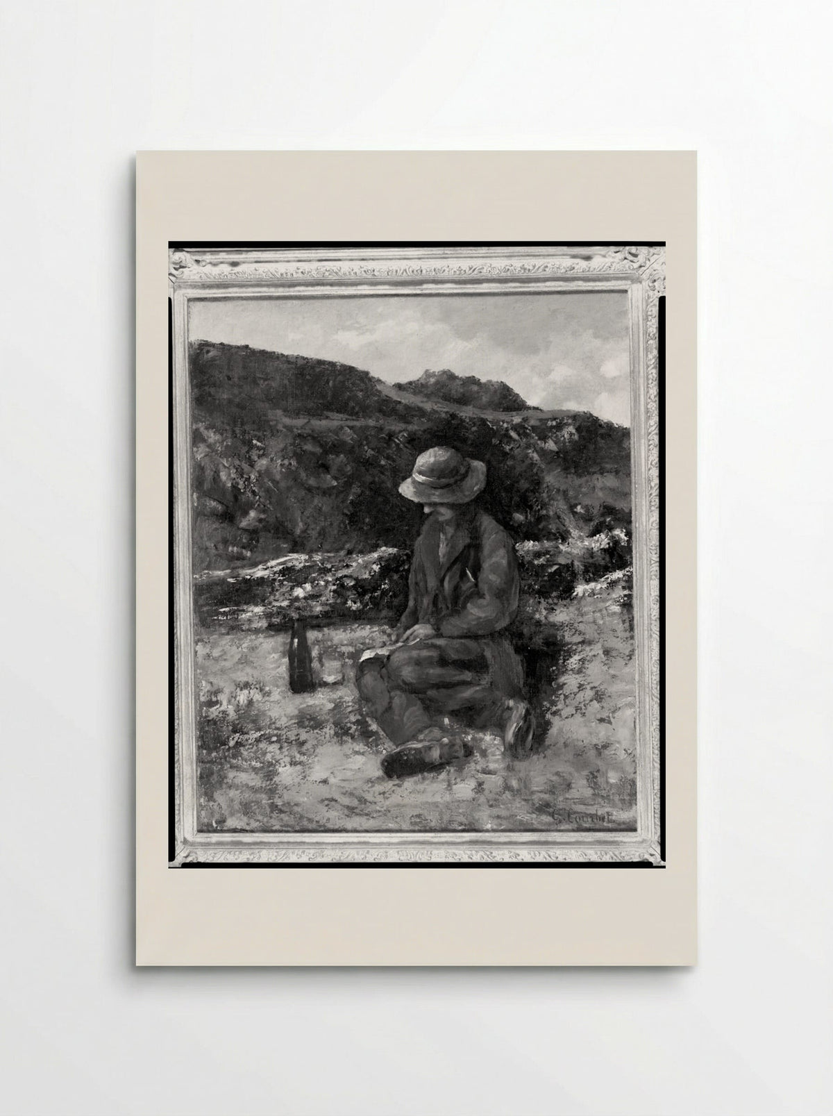 A Stone Cutter - Gustave Courbet - Poster