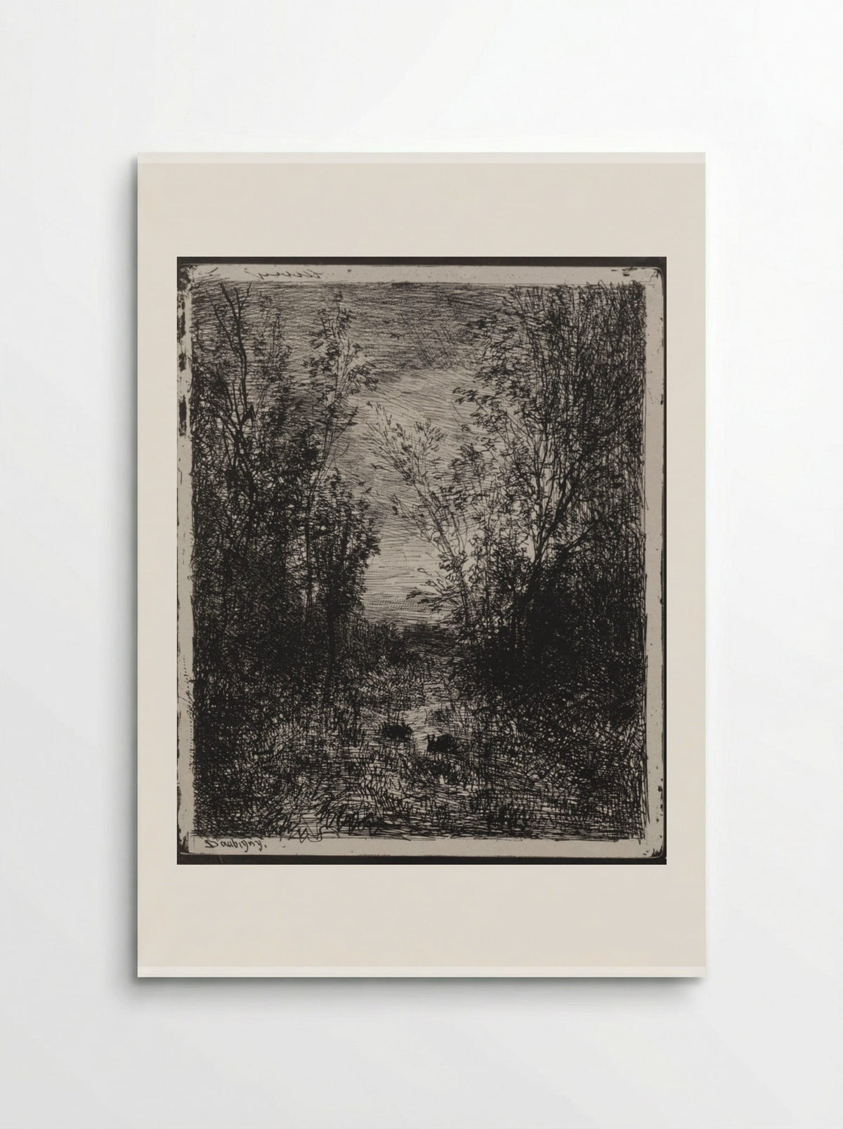 A Stream in a Glade - Charles-François Daubigny - Poster