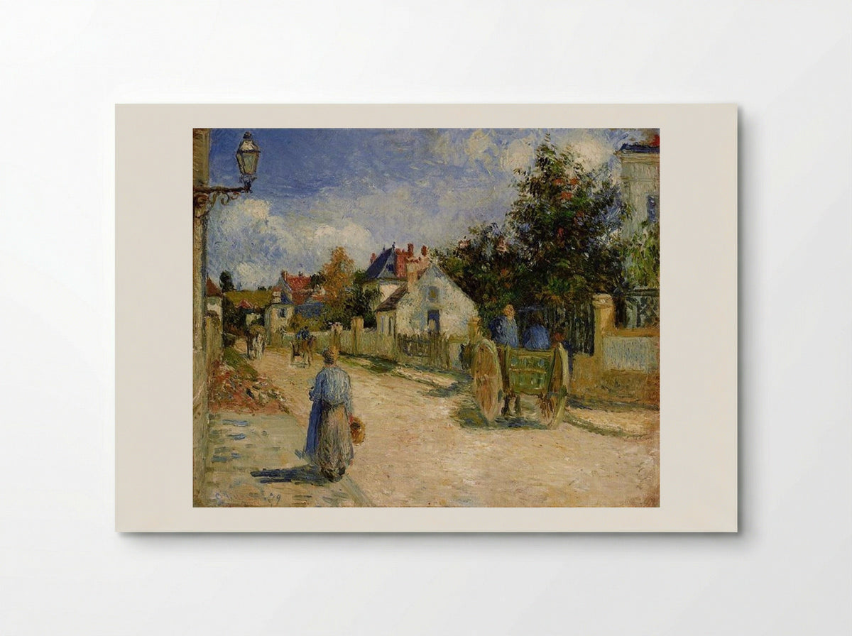 A Street in Pontoise - Camille Pissarro - Poster