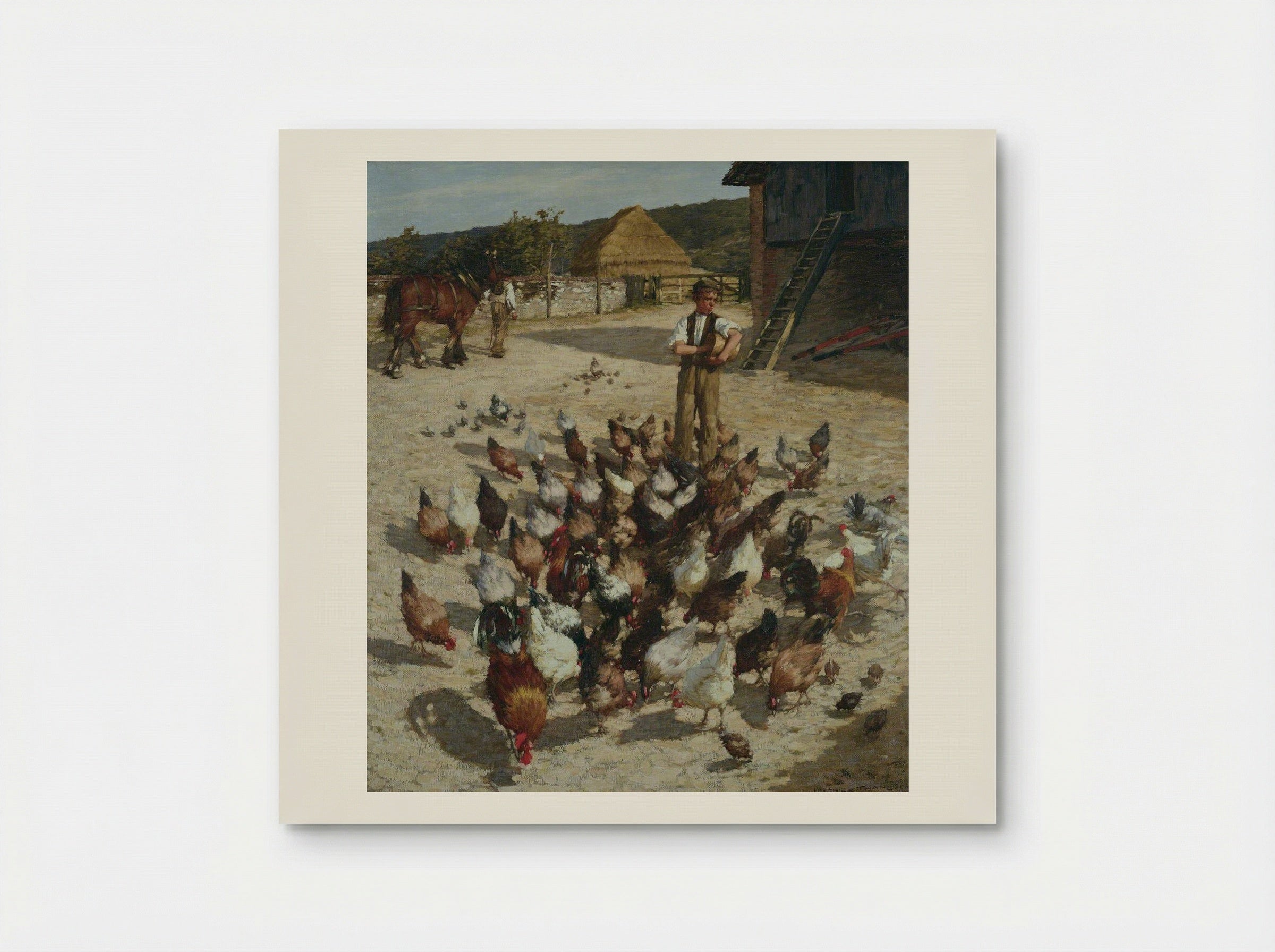 A Sussex Farm - Henry Herbert La Thangue - Poster