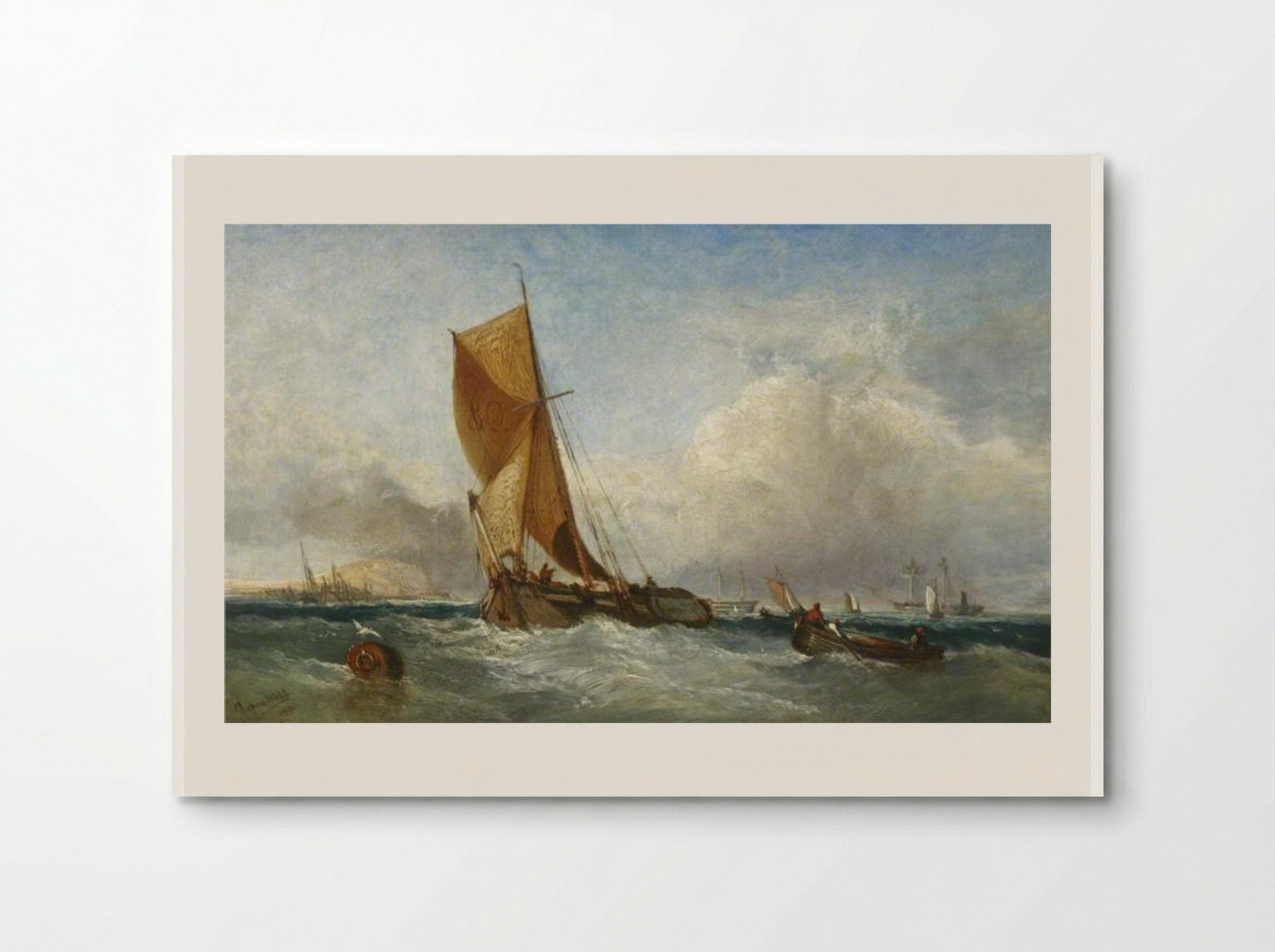 A Swim-Headed Barge - James Webb - Poster