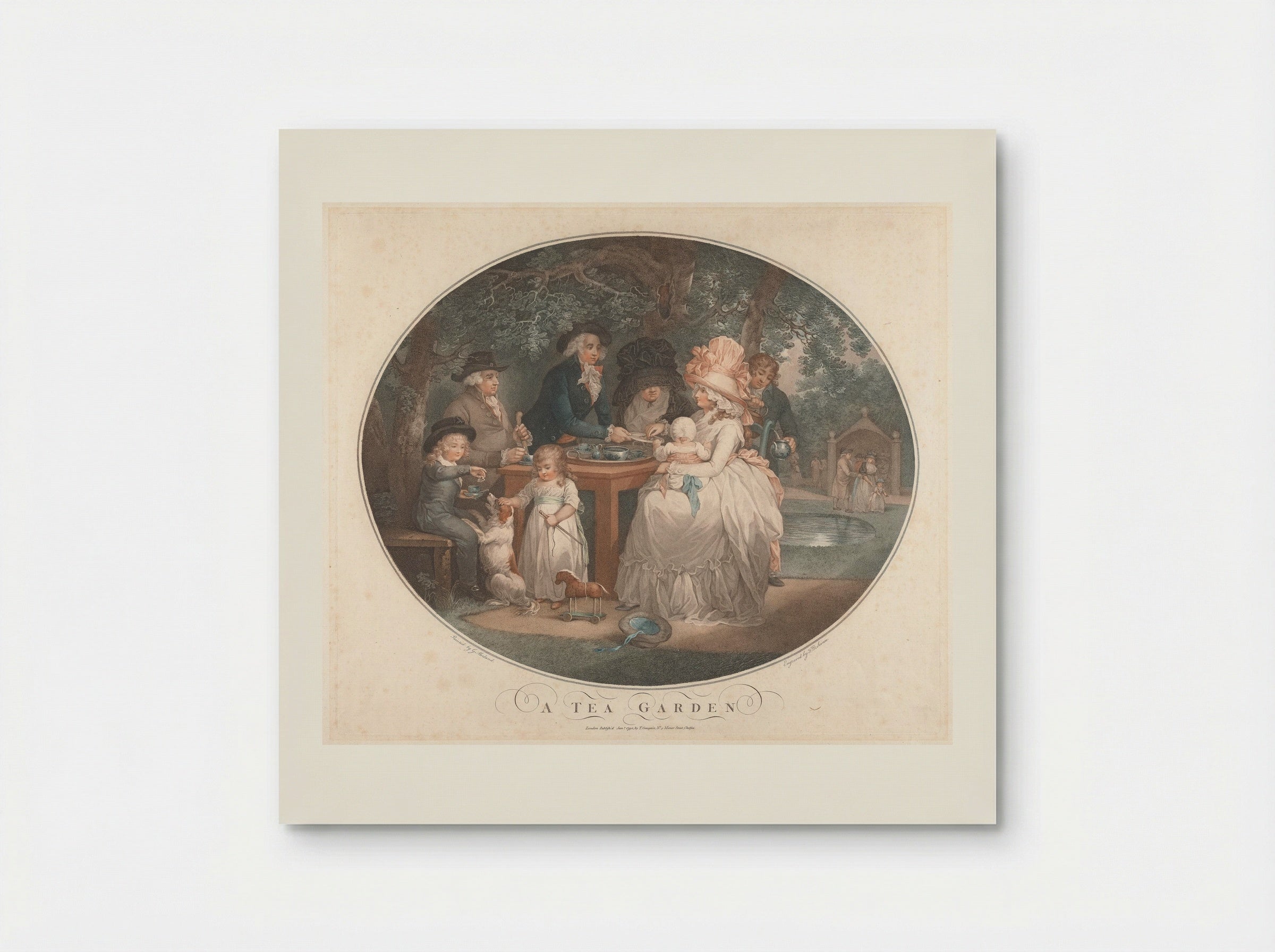 A Tea Garden - George Morland - Poster