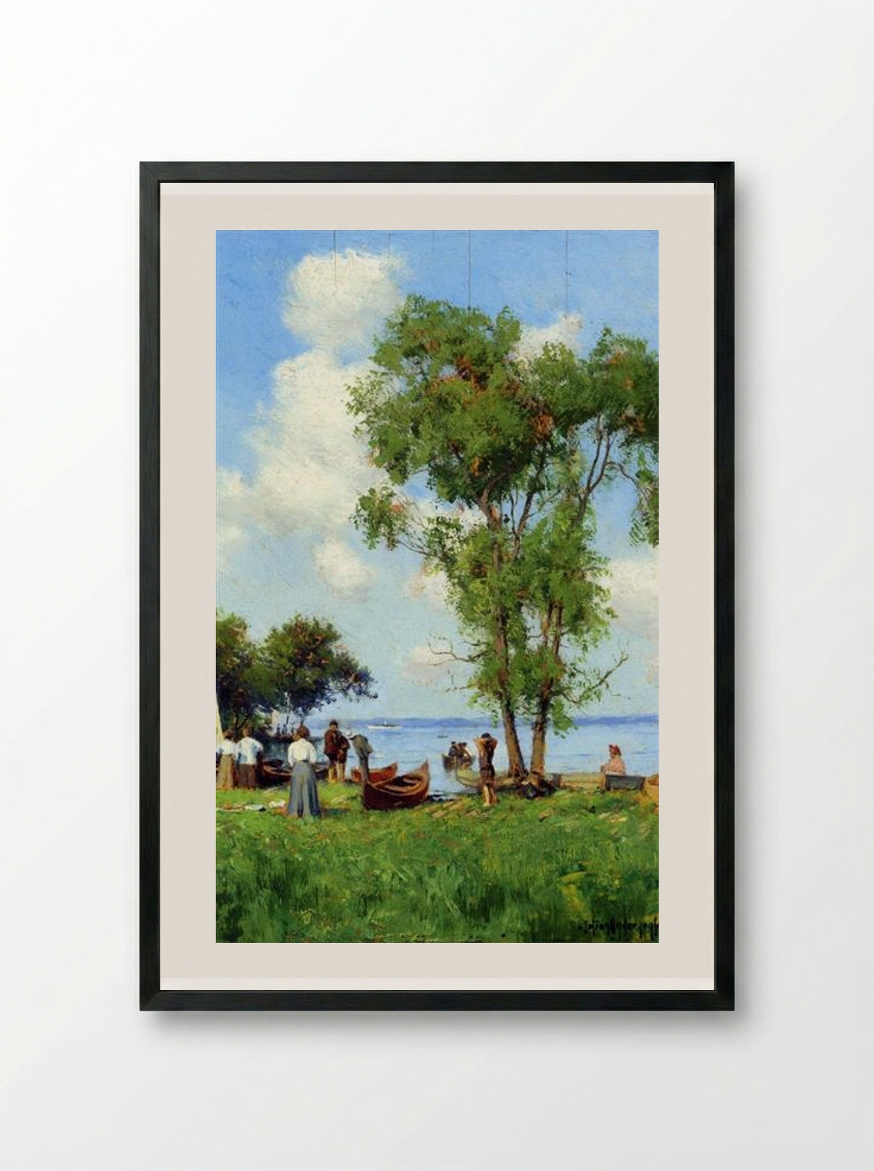 A Thousand Islands, St. Lawrence River - Robert Julian Onderdonk - Framed Print Black