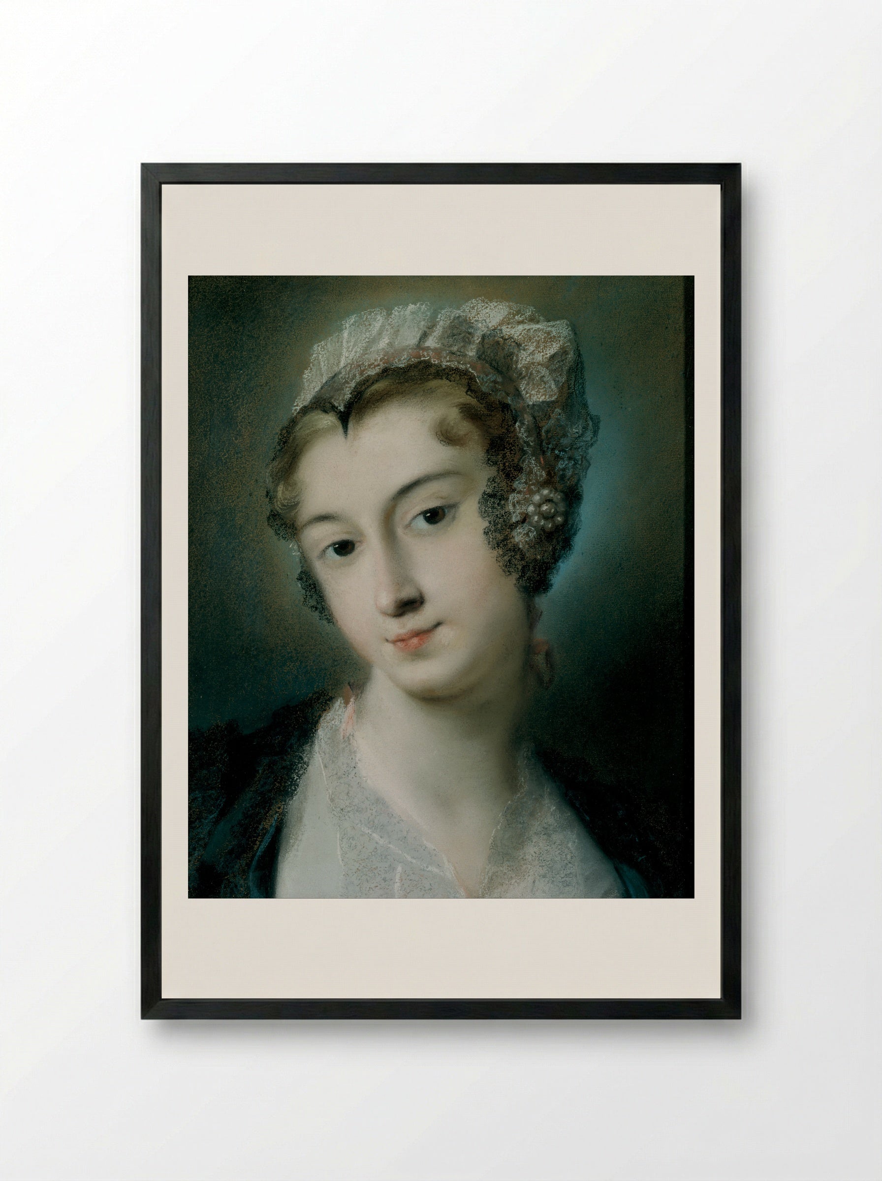 A Tyrolean Innkeeper - Rosalba Carriera - Framed Print Black