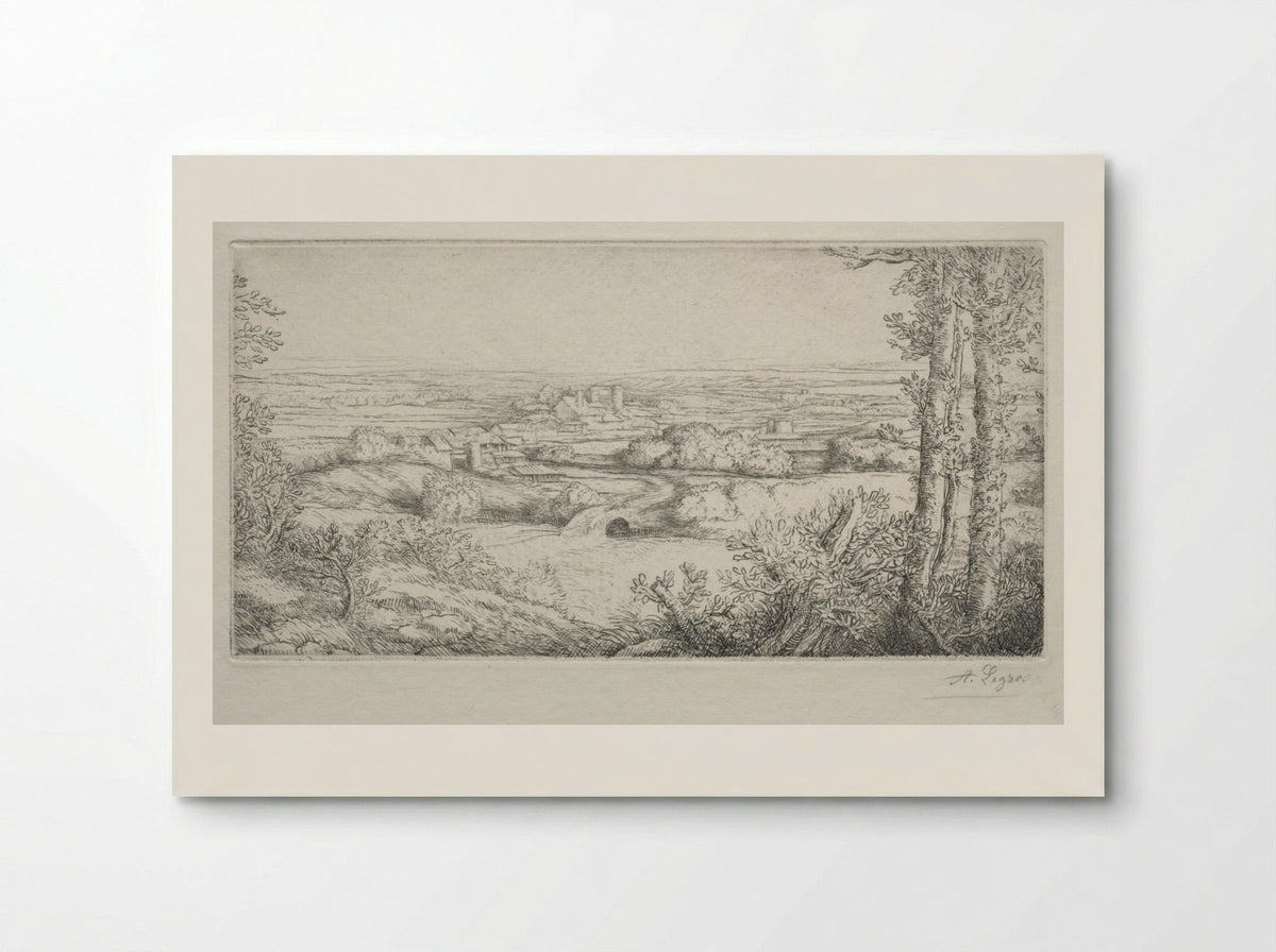 A Valley in Burgundy - Alphonse Legros - Poster