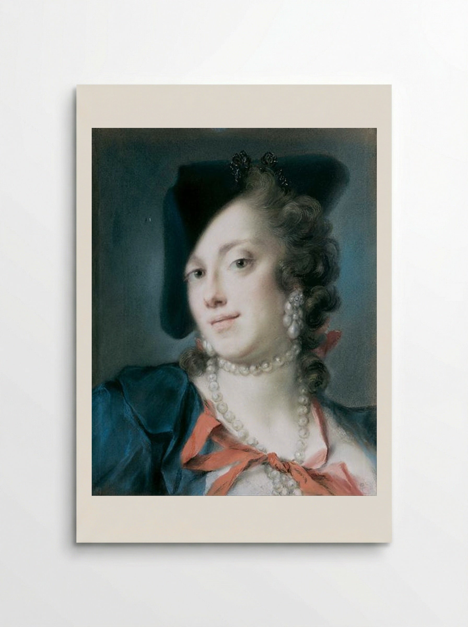 A Venetian Lady from the House of Barbarigo - Rosalba Carriera - Poster