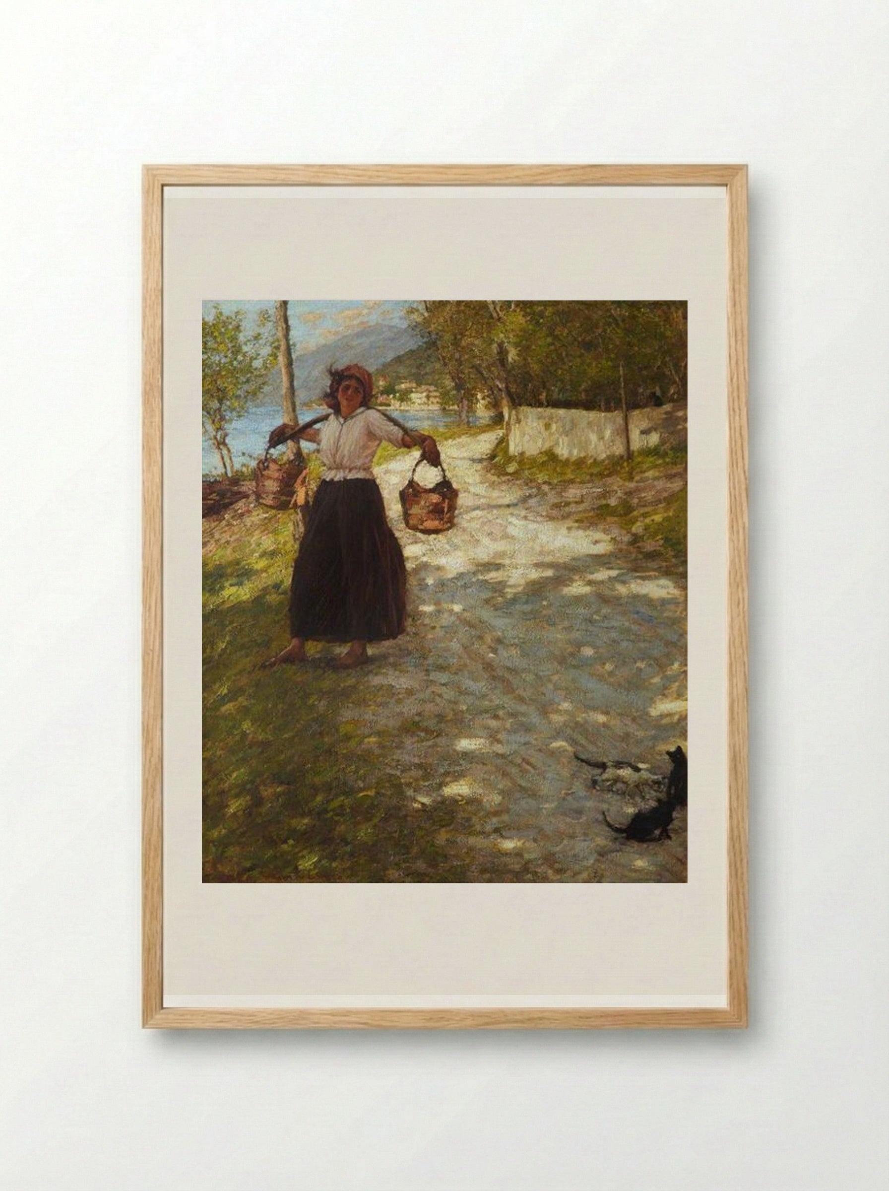 A Veronese Road - Henry Herbert La Thangue - Framed Print Wood