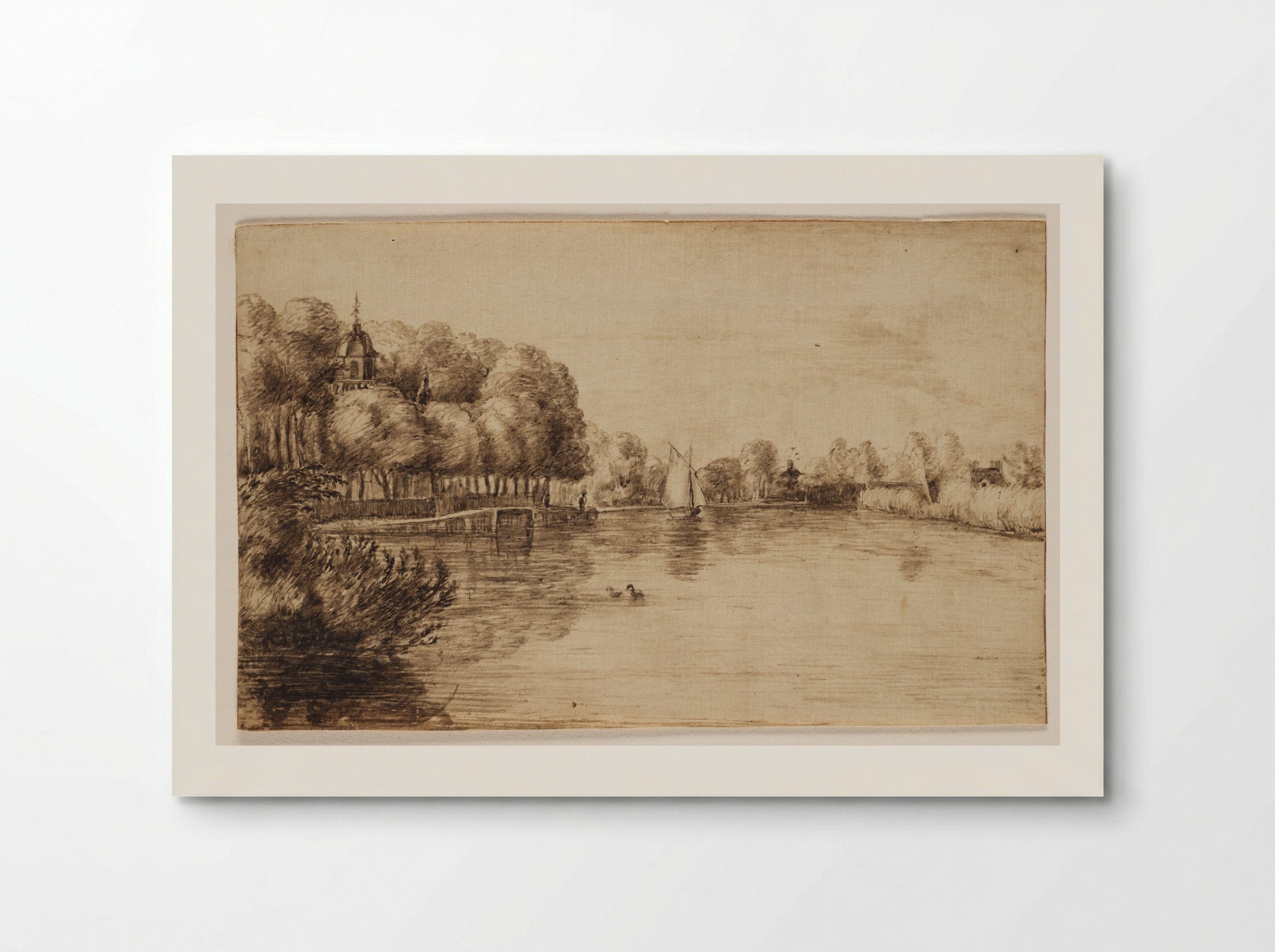 A View of Weeresteyn Manor on the Vecht - Johannes Leupenius - Poster