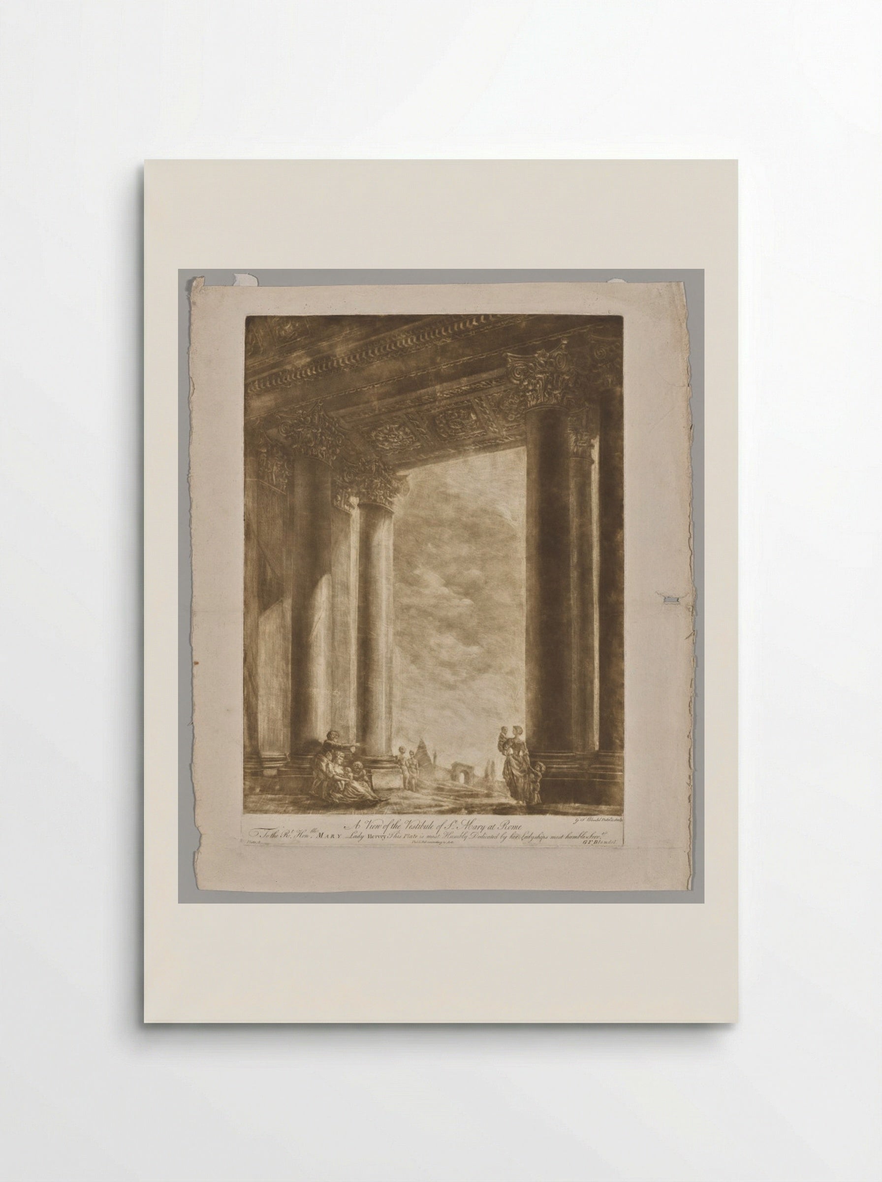 A View of the Vestibule of Saint Mary at Rome - Georges Francois Blondel - Poster