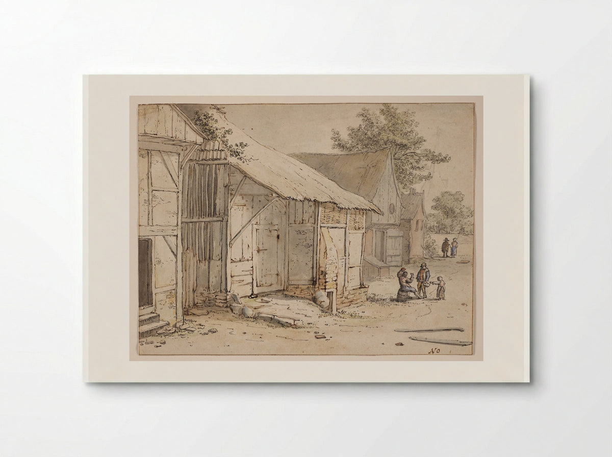 A Village Street - Cornelis Dusart - Poster