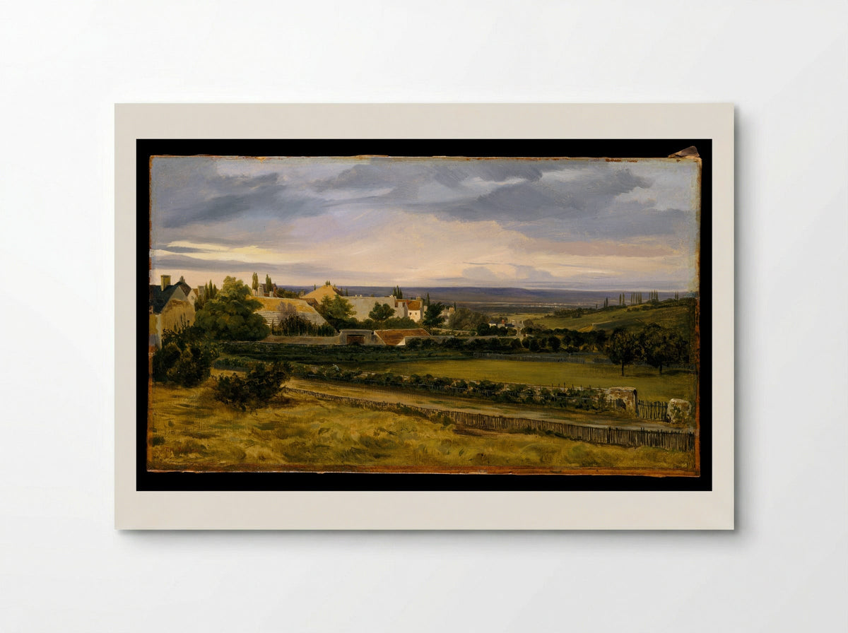 A Village in a Valley - Théodore Rousseau - Poster