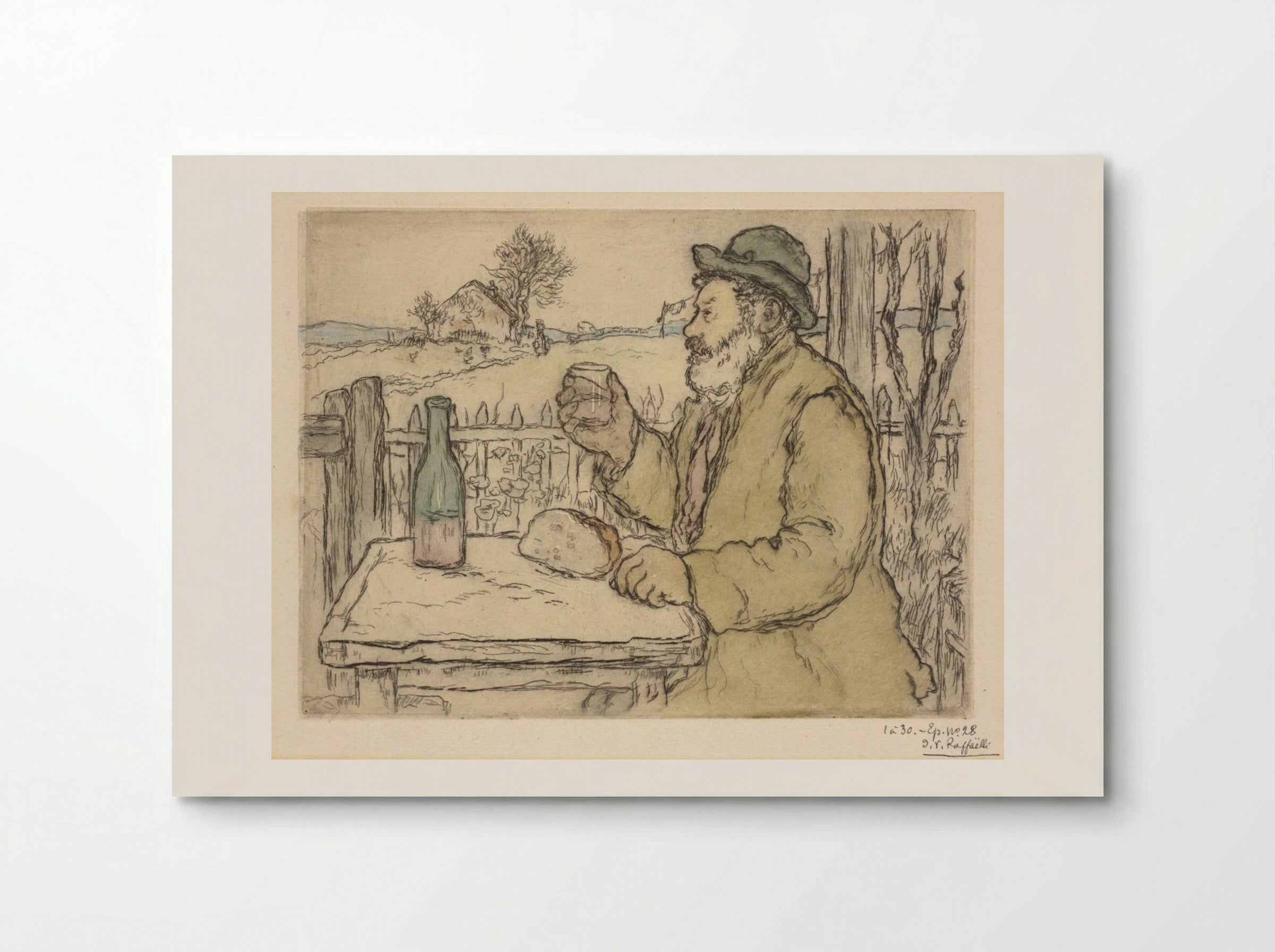 A Votre Santé - Jean-François Raffaëlli - Poster
