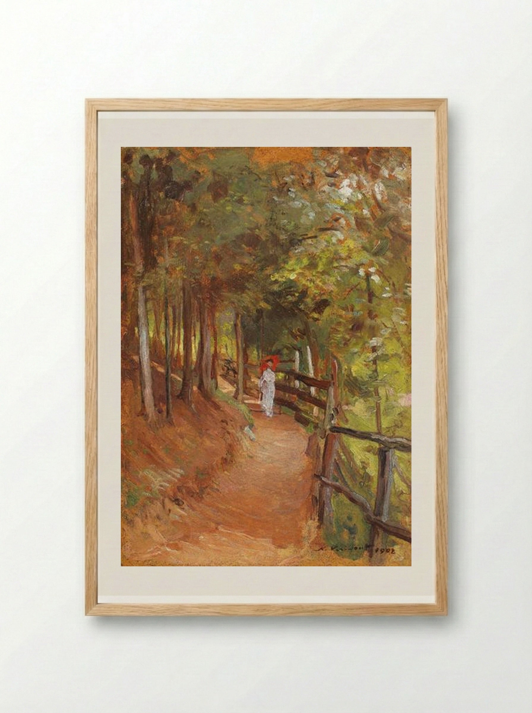A Walk Through Sinaia Forest - Nicolae Vermont - Framed Print Wood