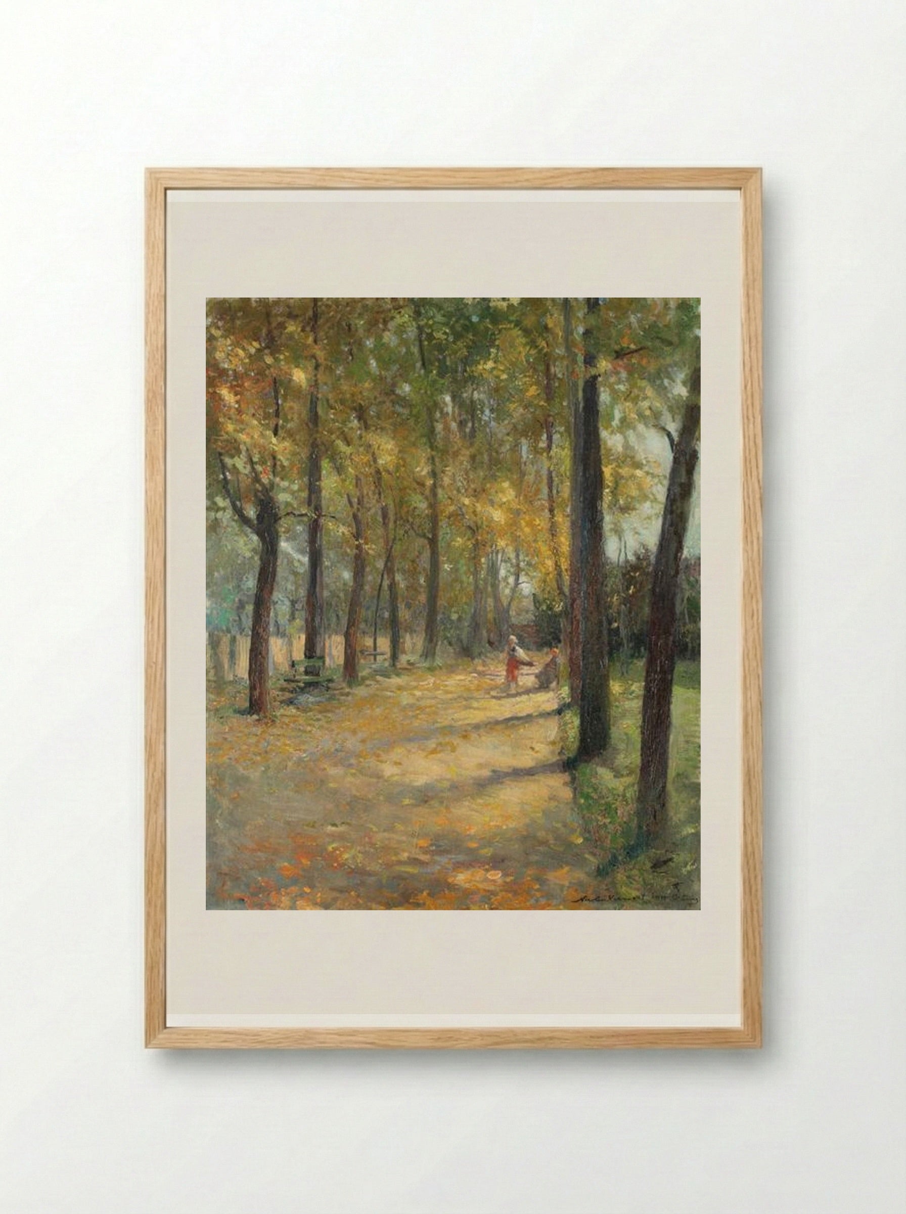 A Walk Through the Park - Nicolae Vermont - Framed Print Wood