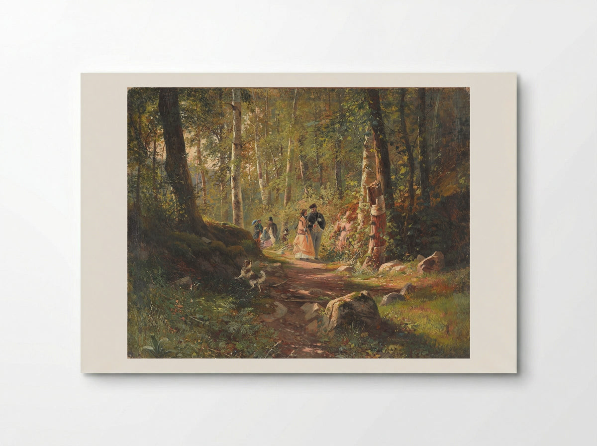 A Walk in the Forest - Ivan Shishkin - Poster