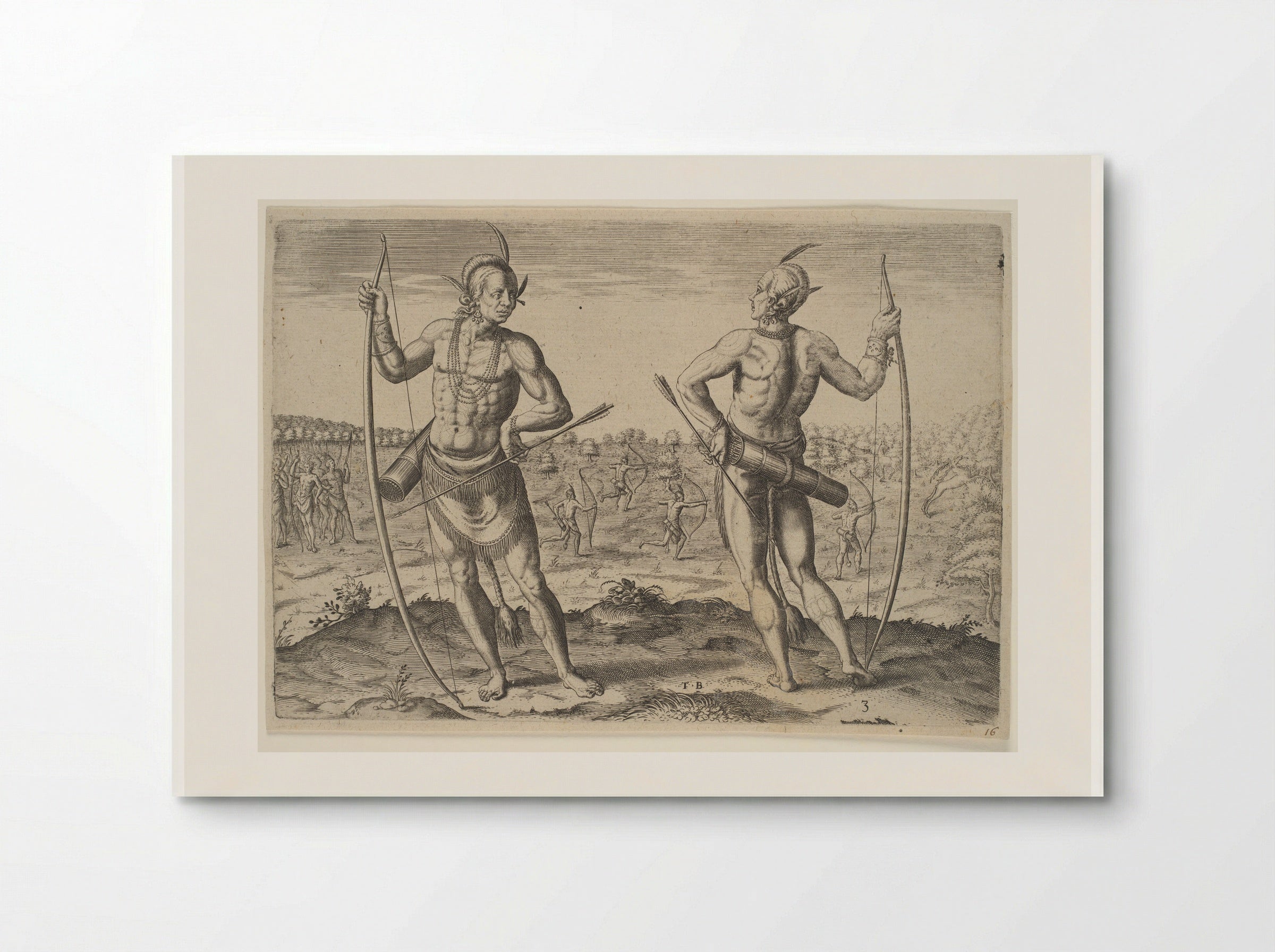 A Weroan or Great Lord of Virginia - Theodor de Bry - Poster