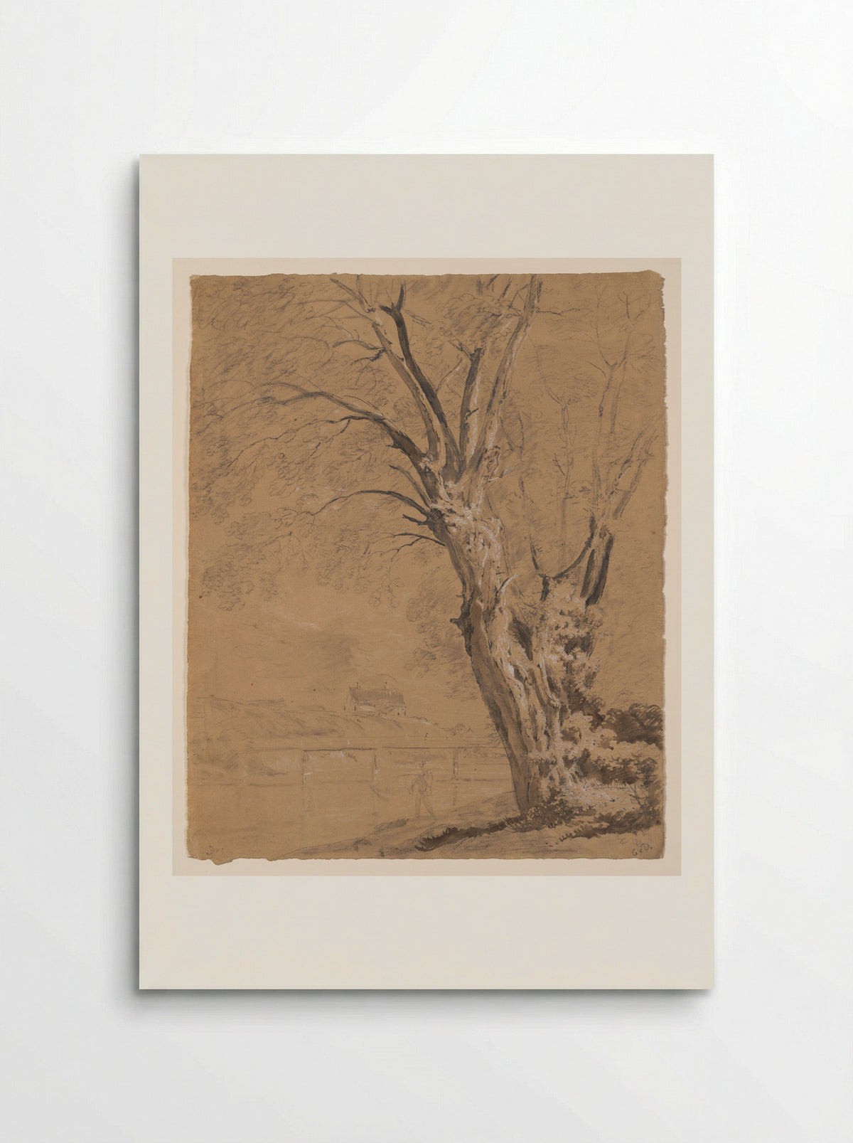 A Willow Tree on the Prater Island in Munich - Johann Georg von Dillis - Poster