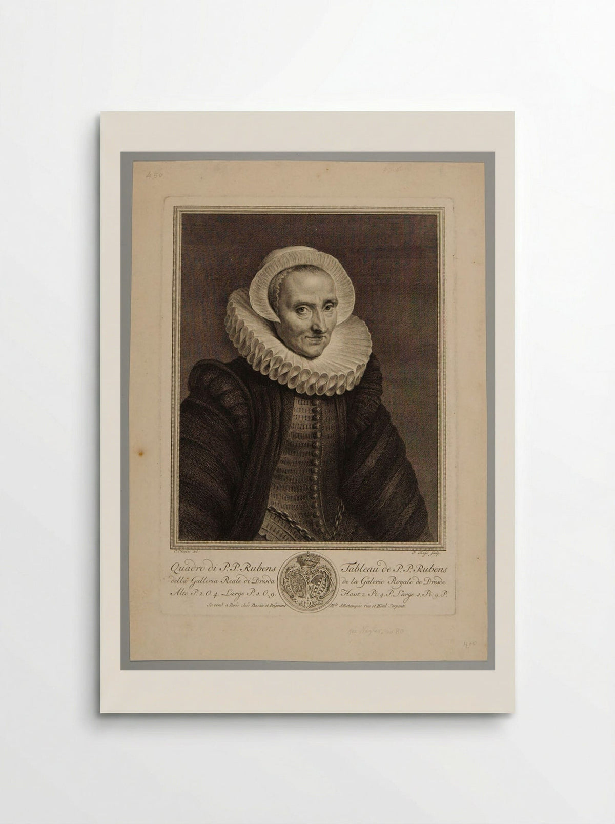 A Woman (After Peter Paul Rubens) - Pieter Tanjé - Poster