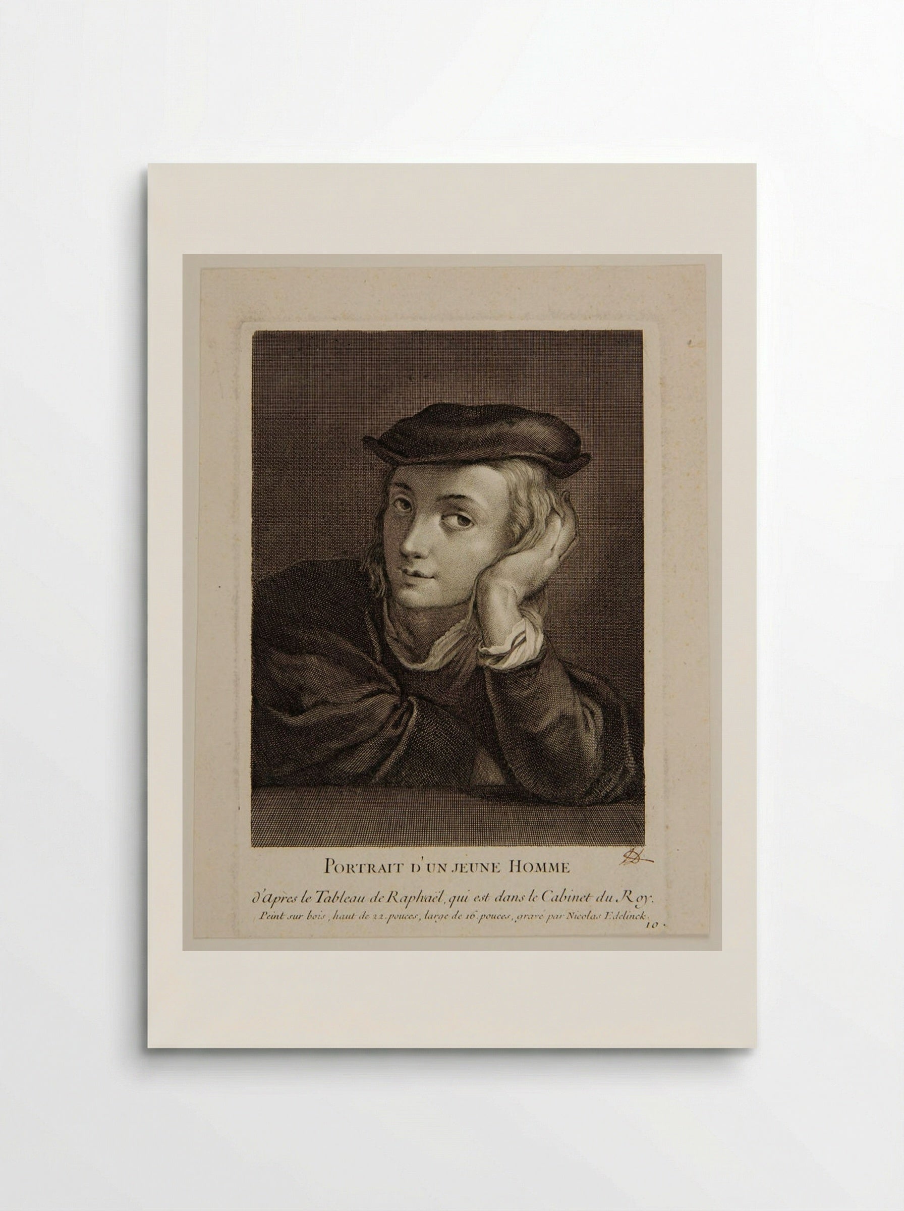 A Young Man - Nicolas Edelinck - Poster