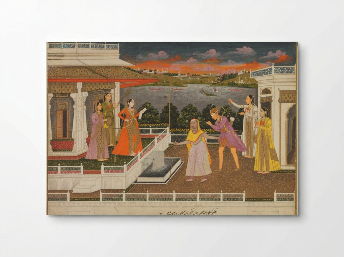 A blindfolded suitor is brought before a princess - Fayzullah - Poster