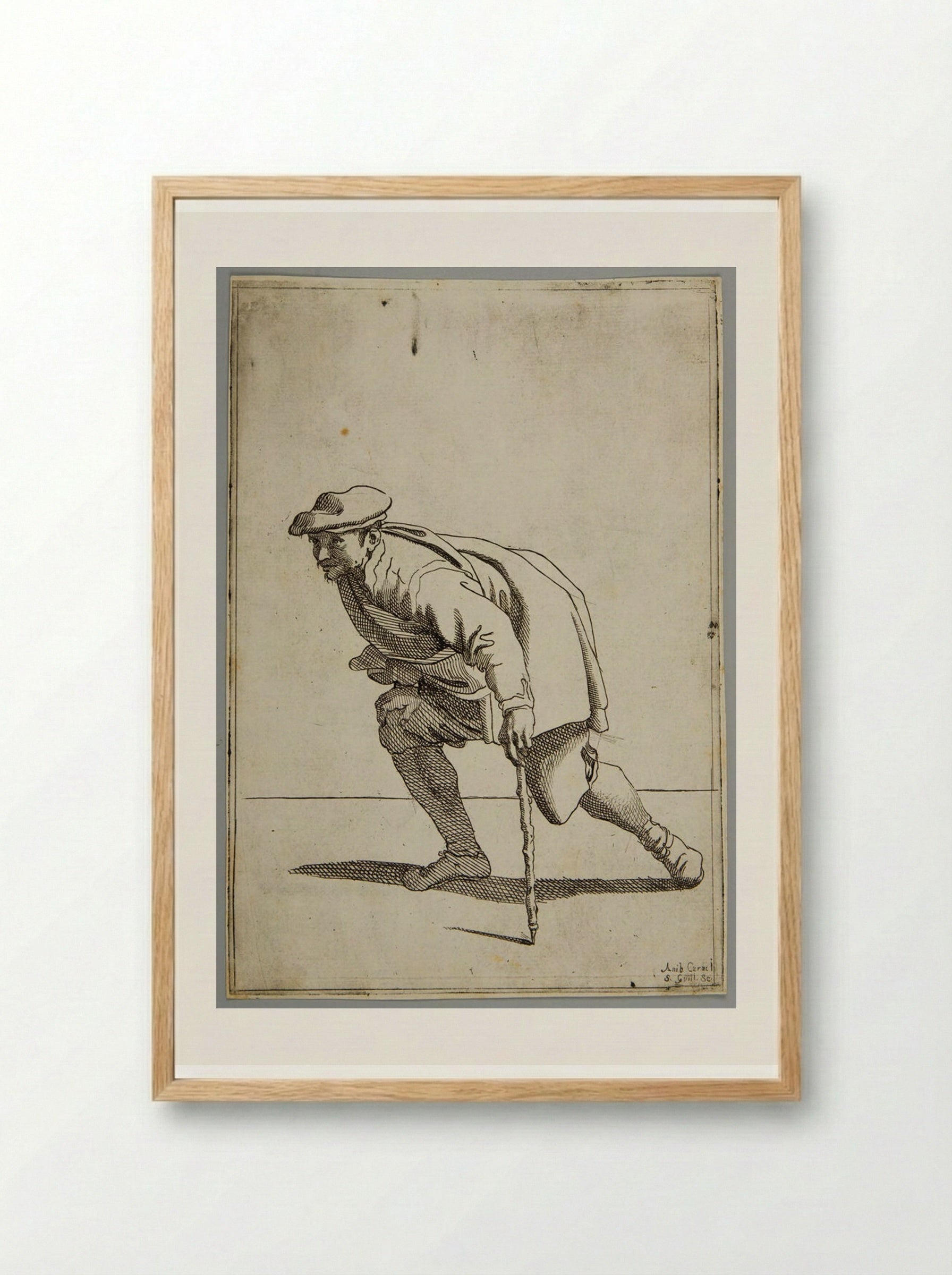 A famous spy!, plate 77 - Simon Guillain - Framed Print Wood