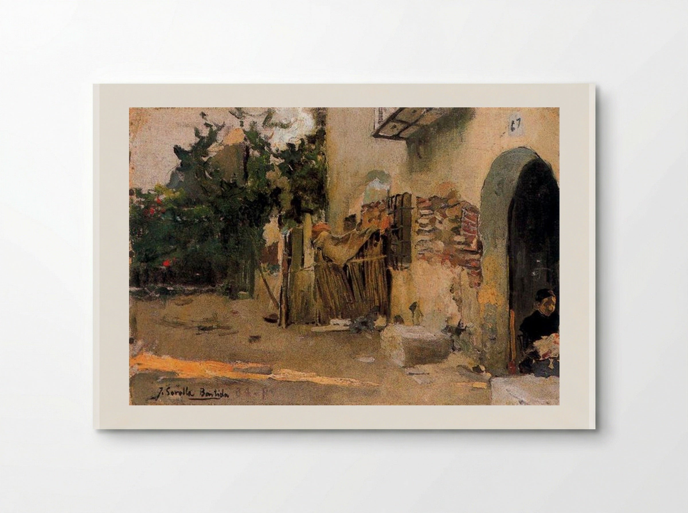 A farmhouse in Valencia - Joaquín Sorolla - Poster