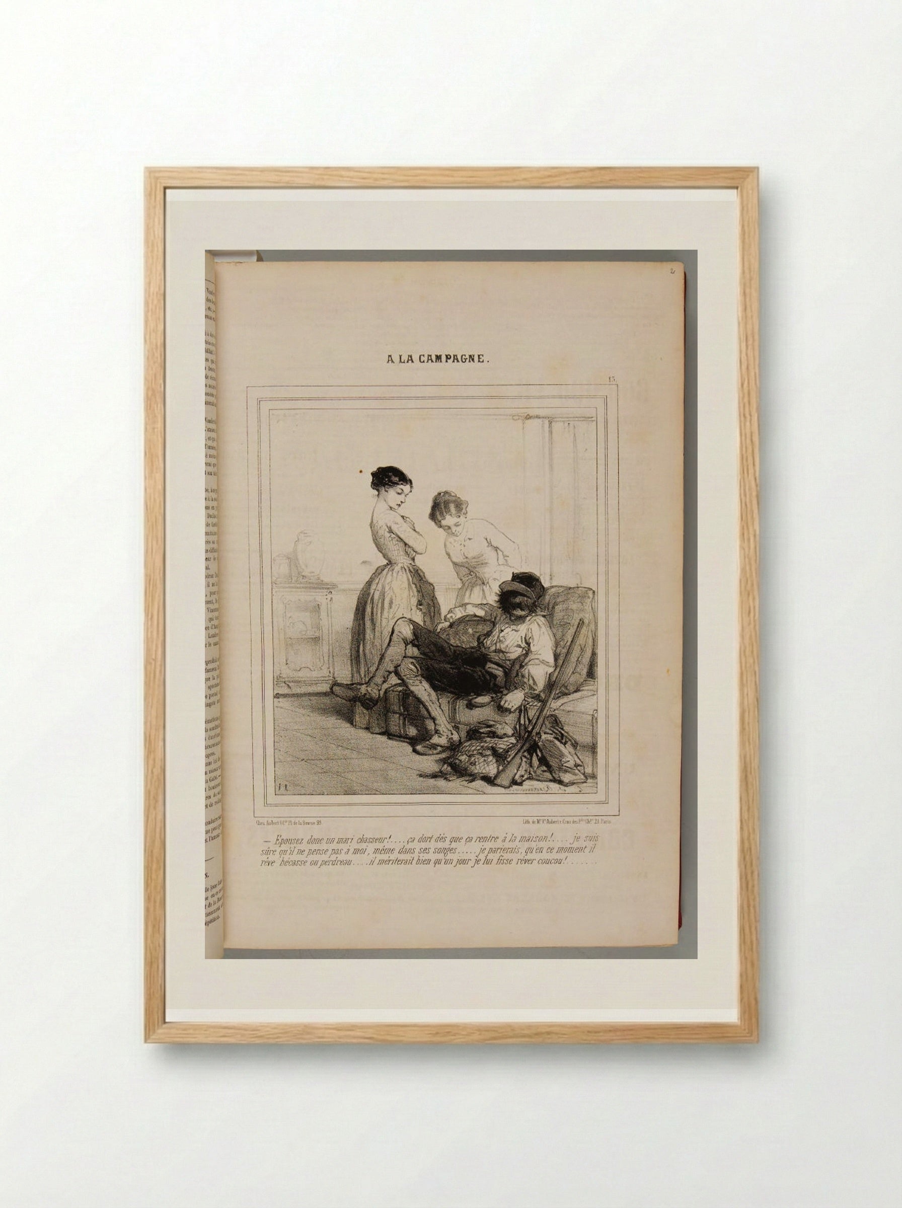 A la Campagne - Various Artists - Framed Print Wood