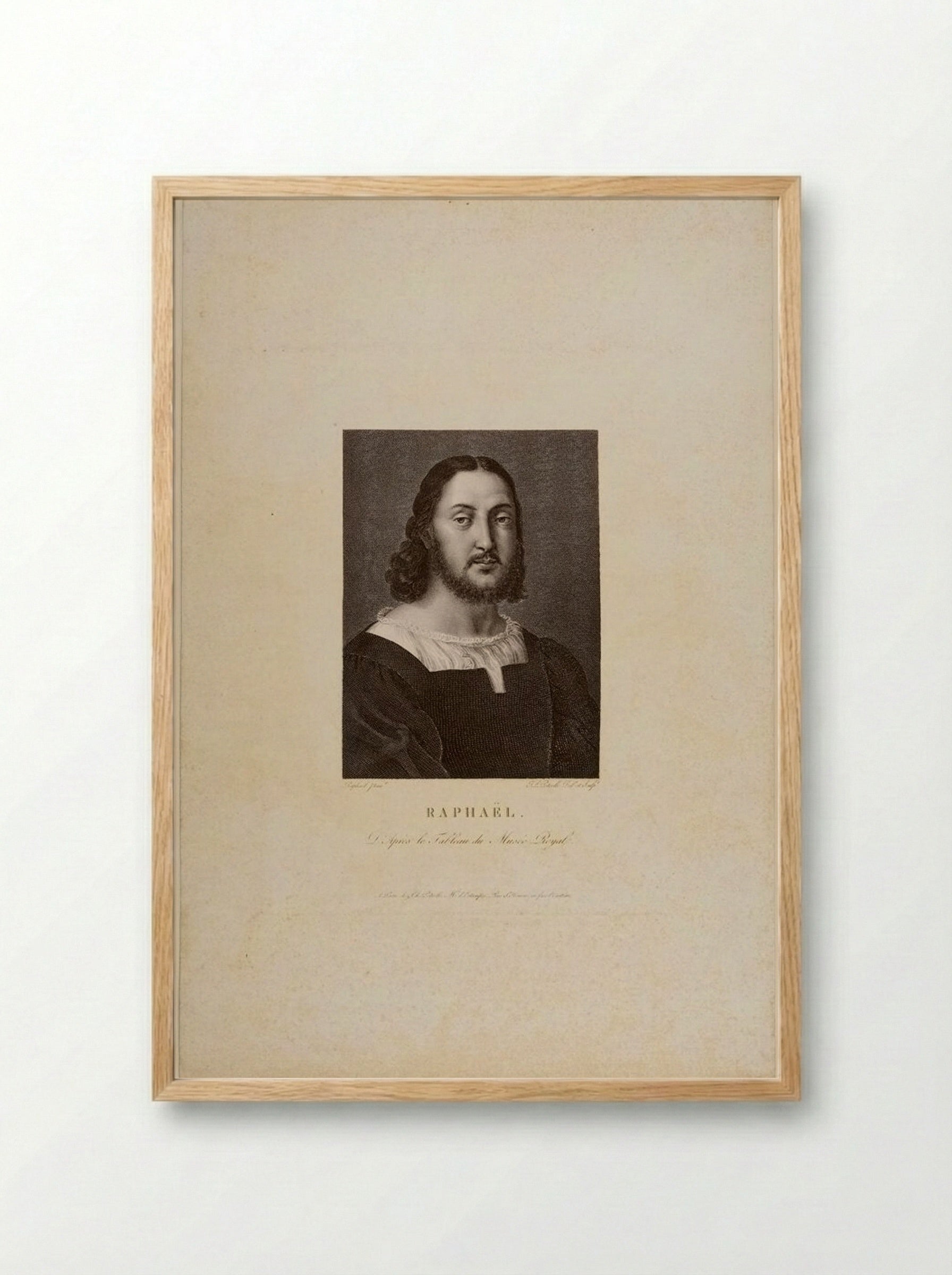 A man, called Raphael - Jean Louis Potrelle - Framed Print Wood